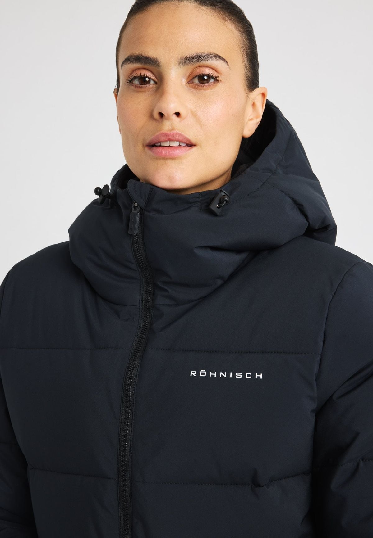 Short Puffer Jacket, Black