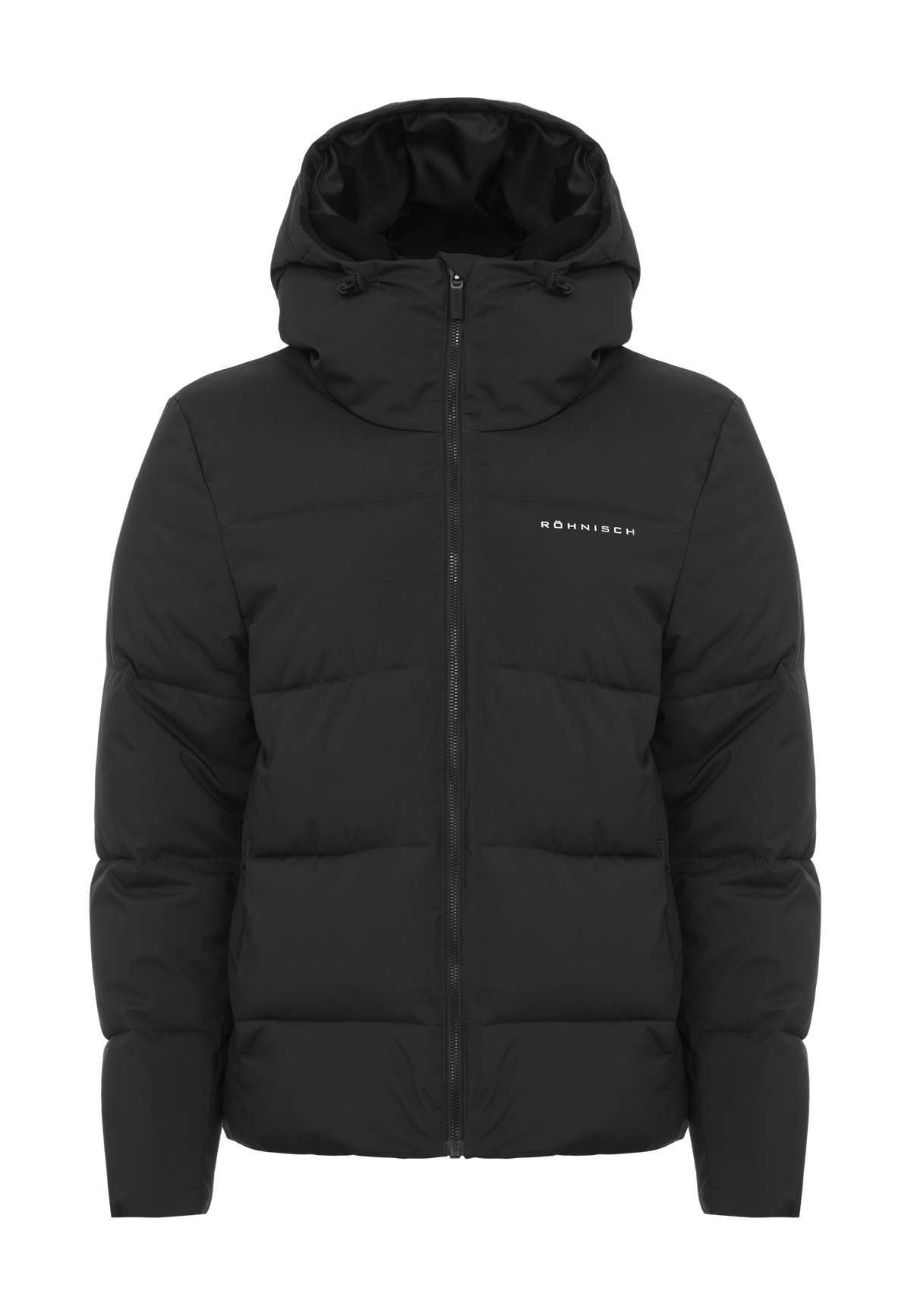 Short Puffer Jacket, Black