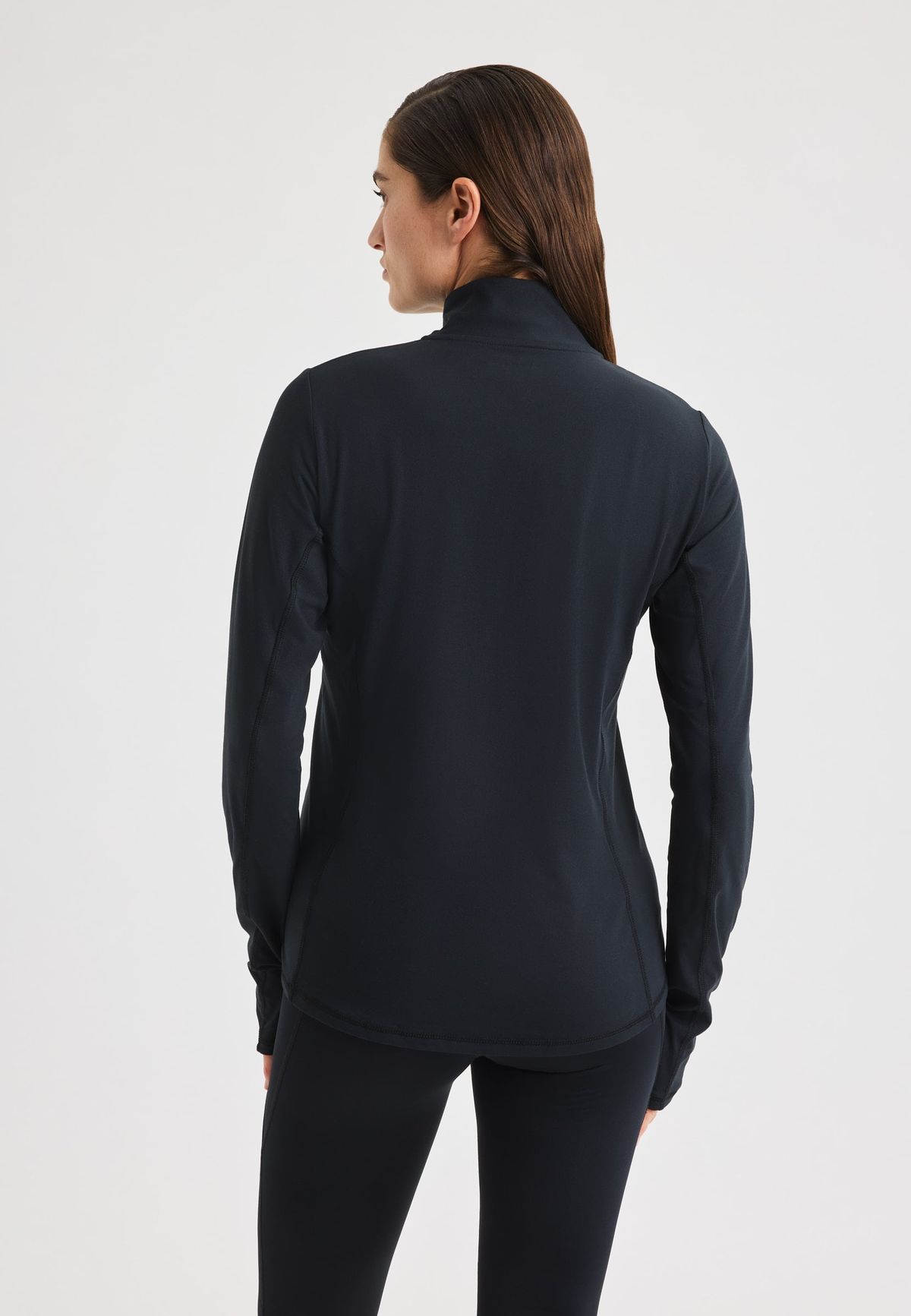 Layering Half Zip, Black