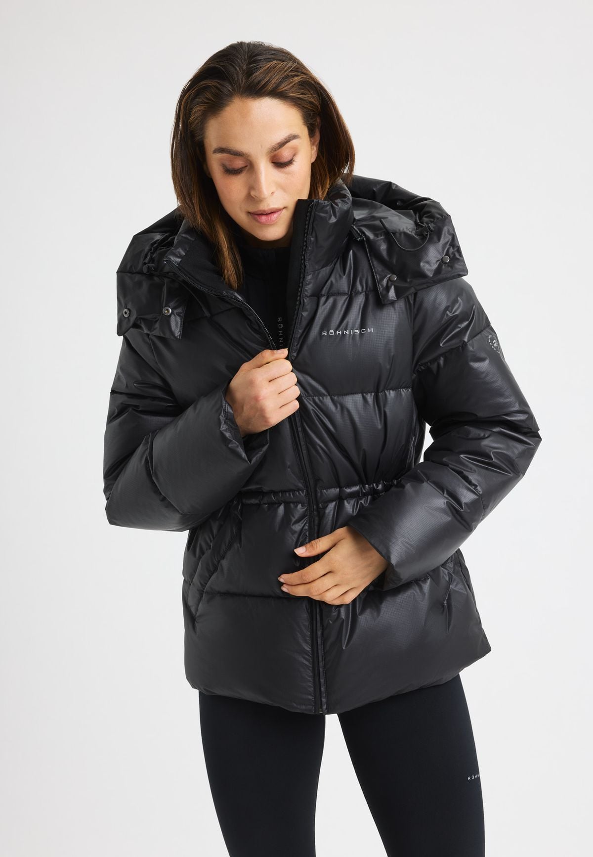 Saf Short Parka, Black