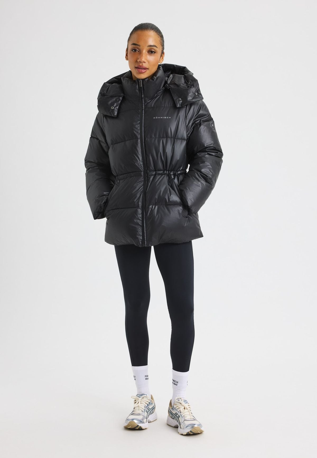 Saf Short Parka, Black