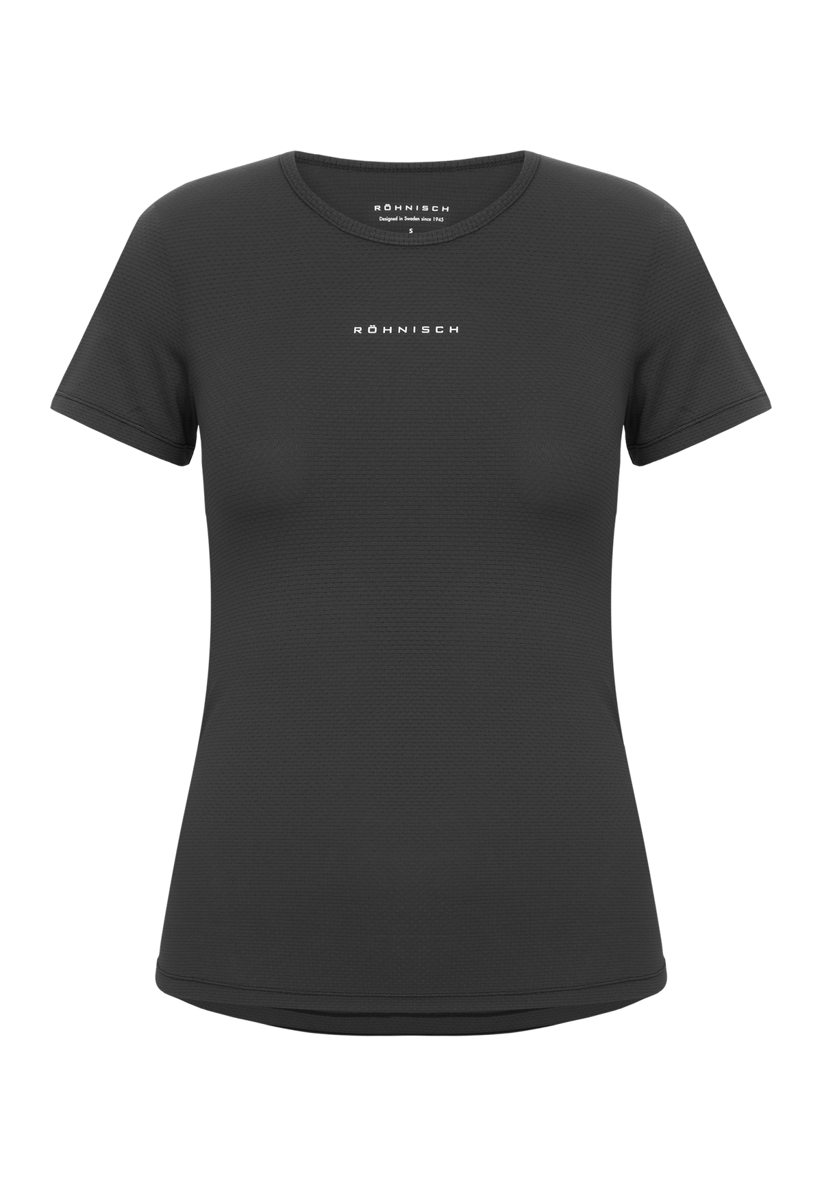Jacquard Short Sleeve Top, Black