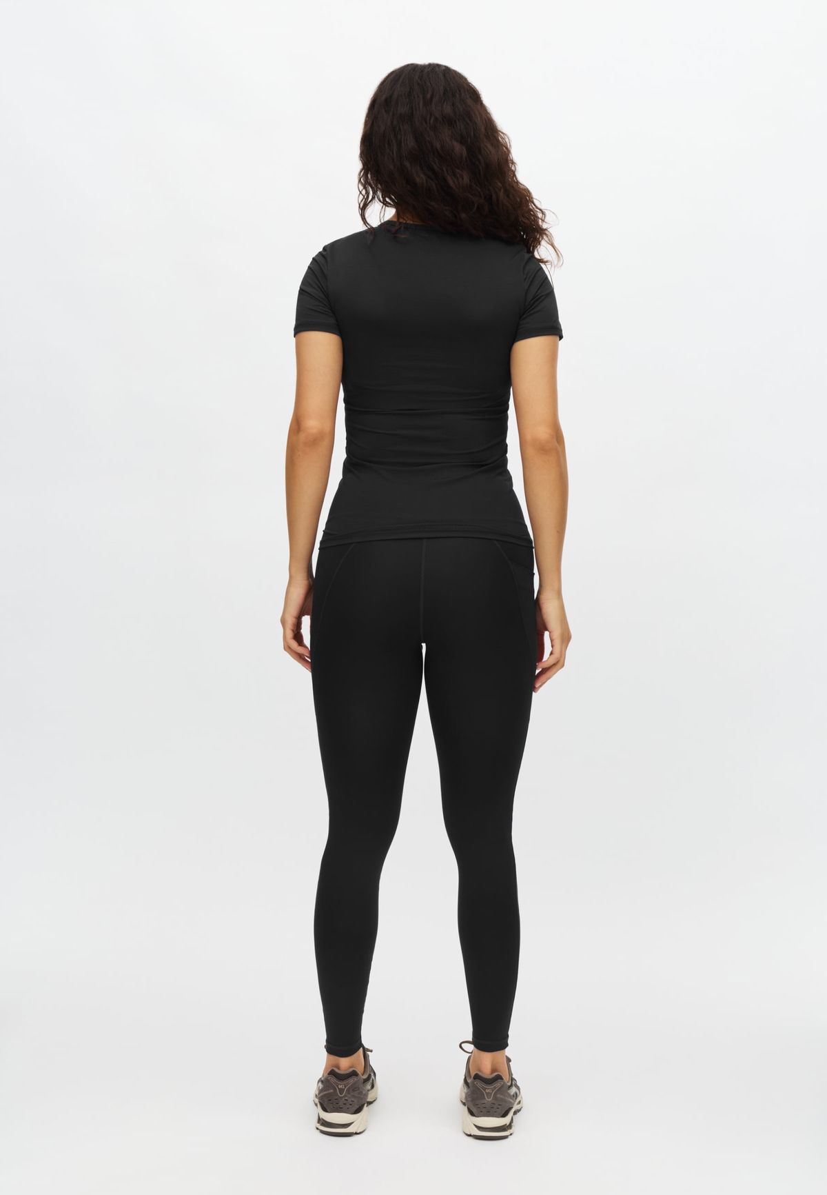 Jacquard Short Sleeve Top, Black