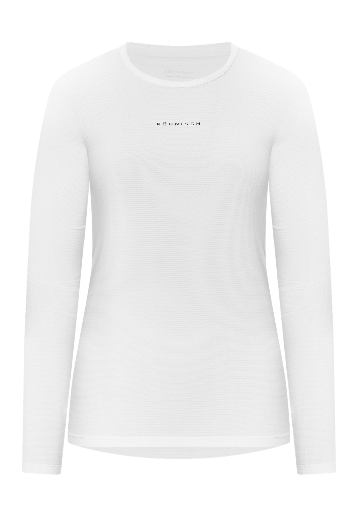 Jacquard Long Sleeve Top, White