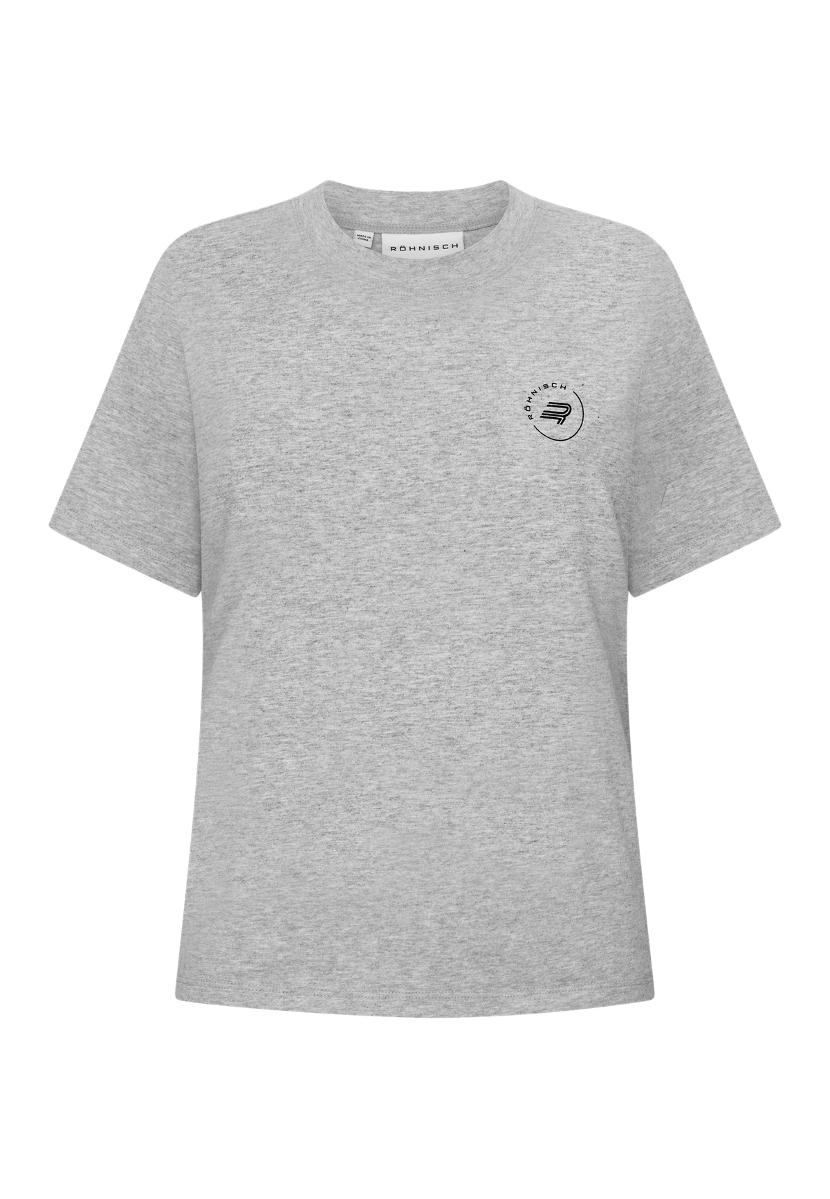 Rohnisch Cotton Tee, Grey Melange