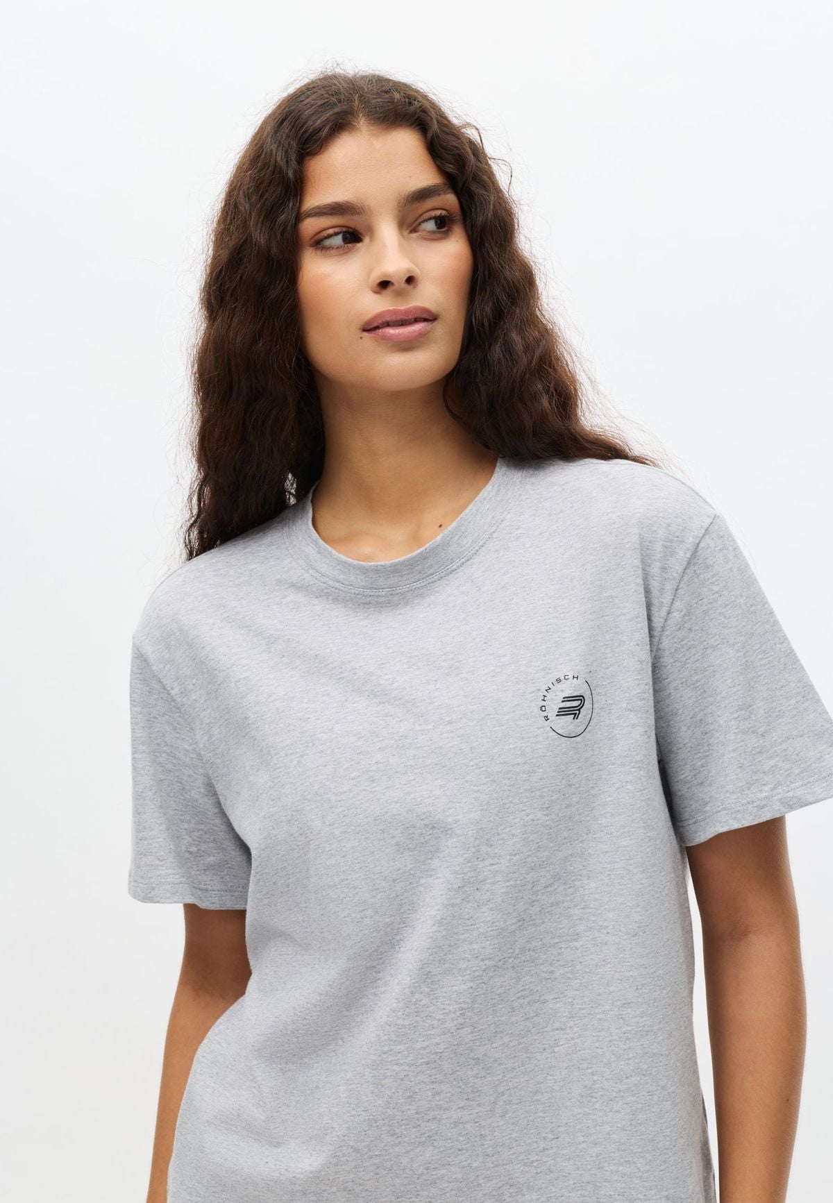 Rohnisch Cotton Tee, Grey Melange