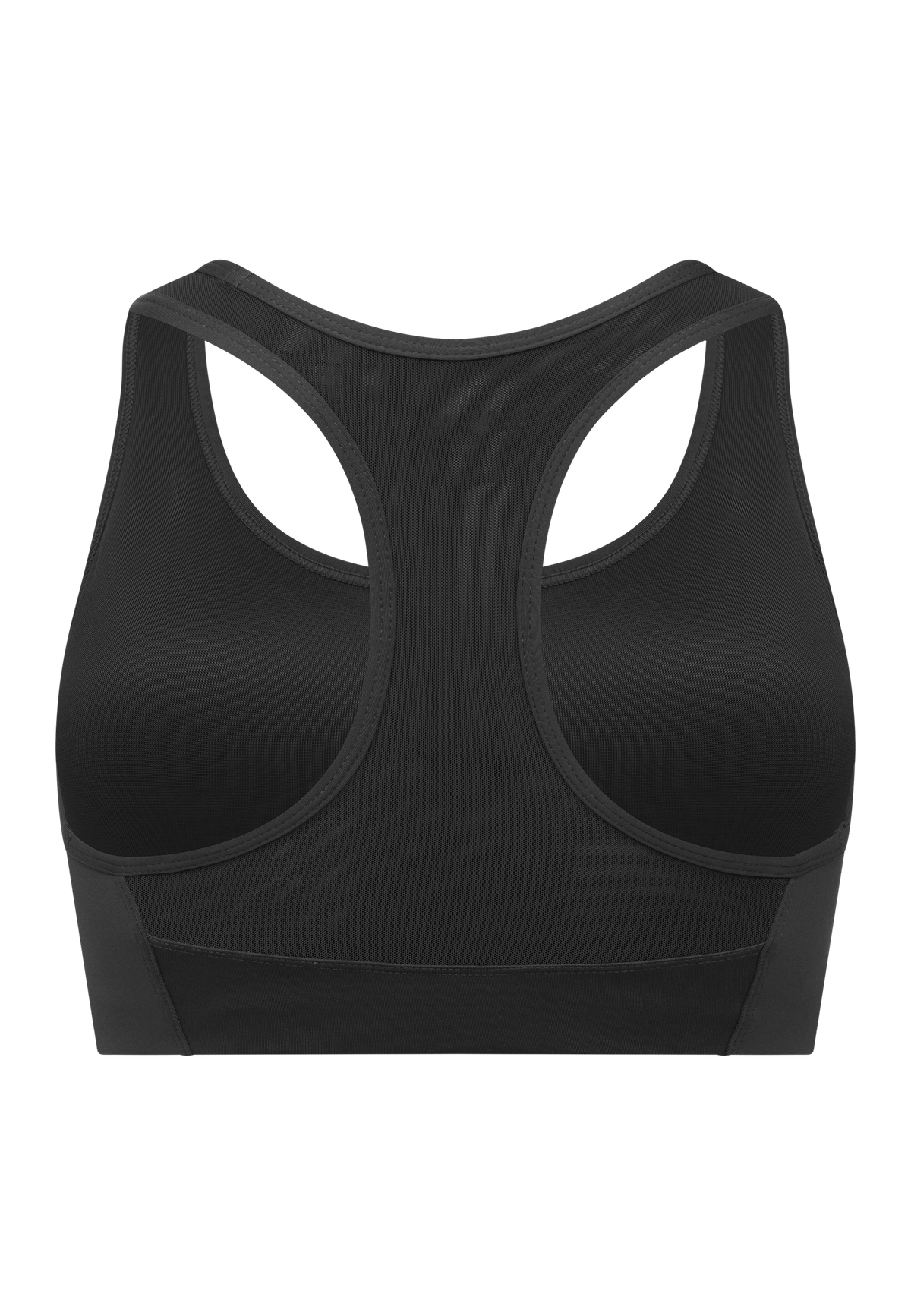 Flattering Mesh Sportsbra, Black