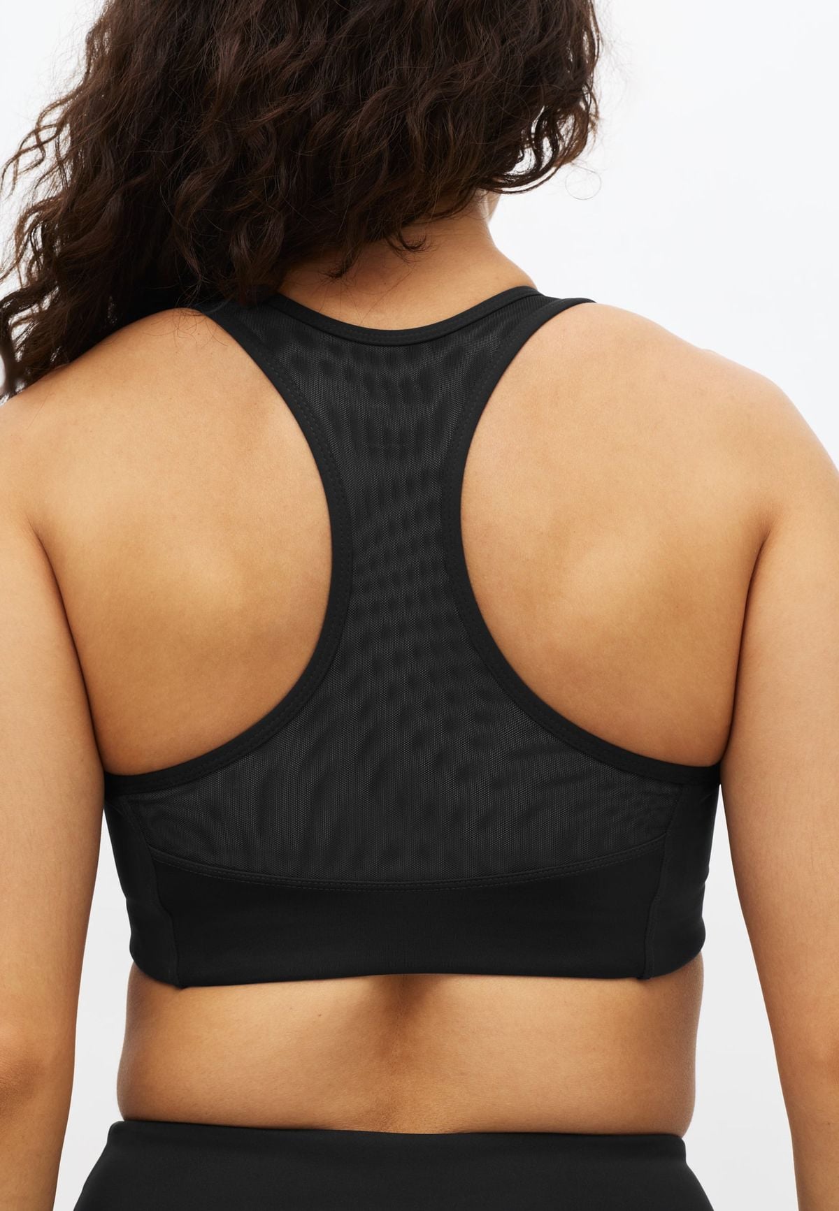 Flattering Mesh Sportsbra, Black