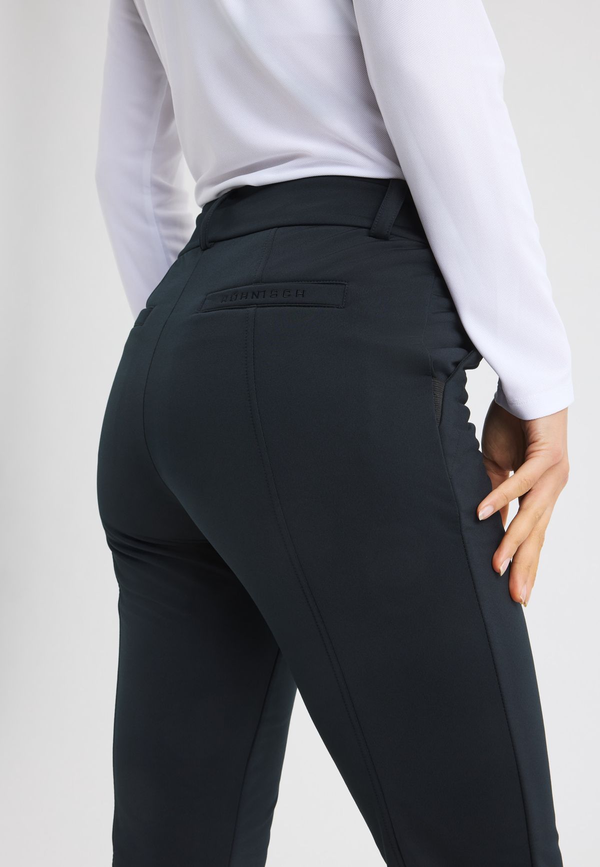 Thermal Stretch Pull on Pants, Black