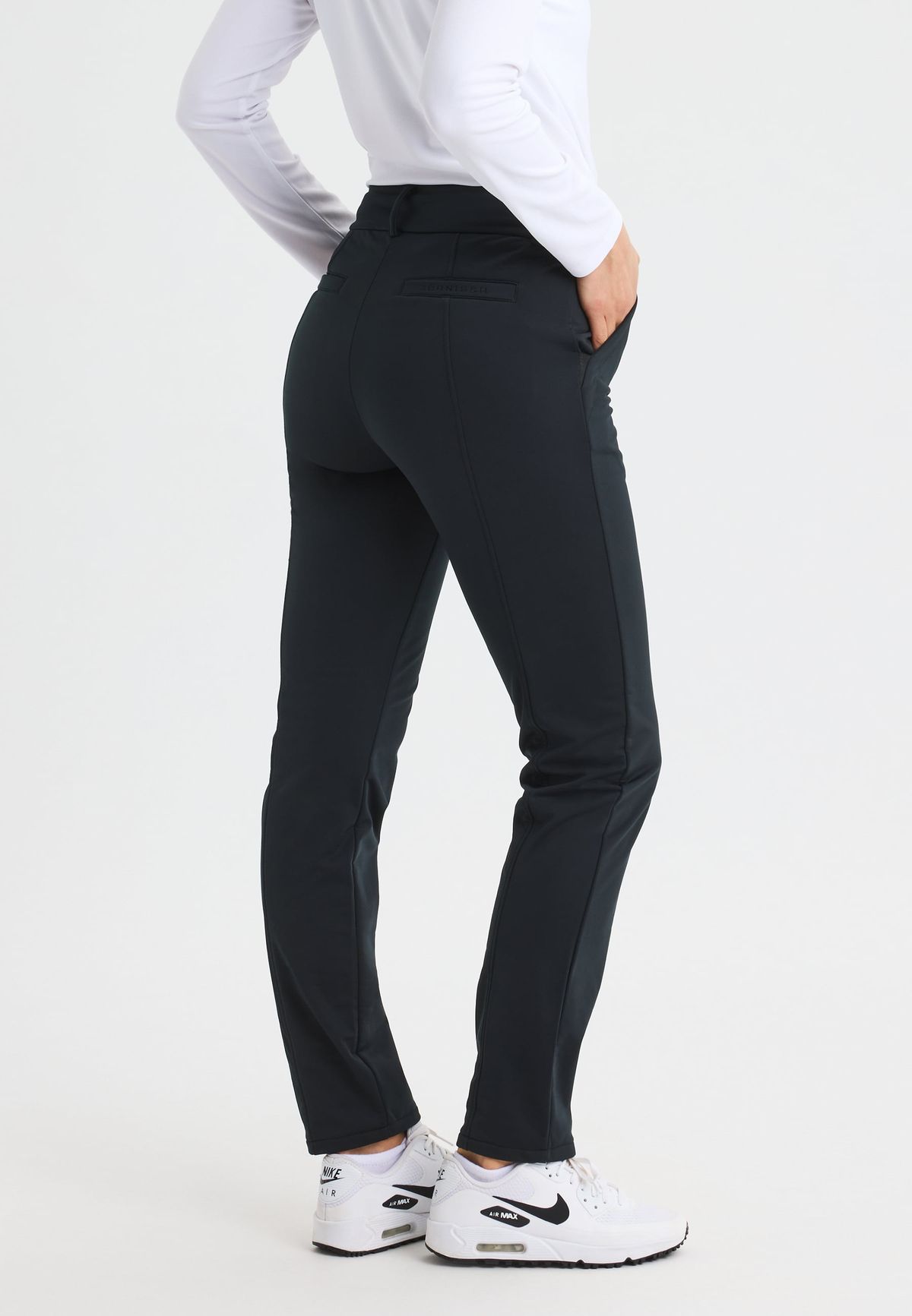Thermal Stretch Pull on Pants, Black