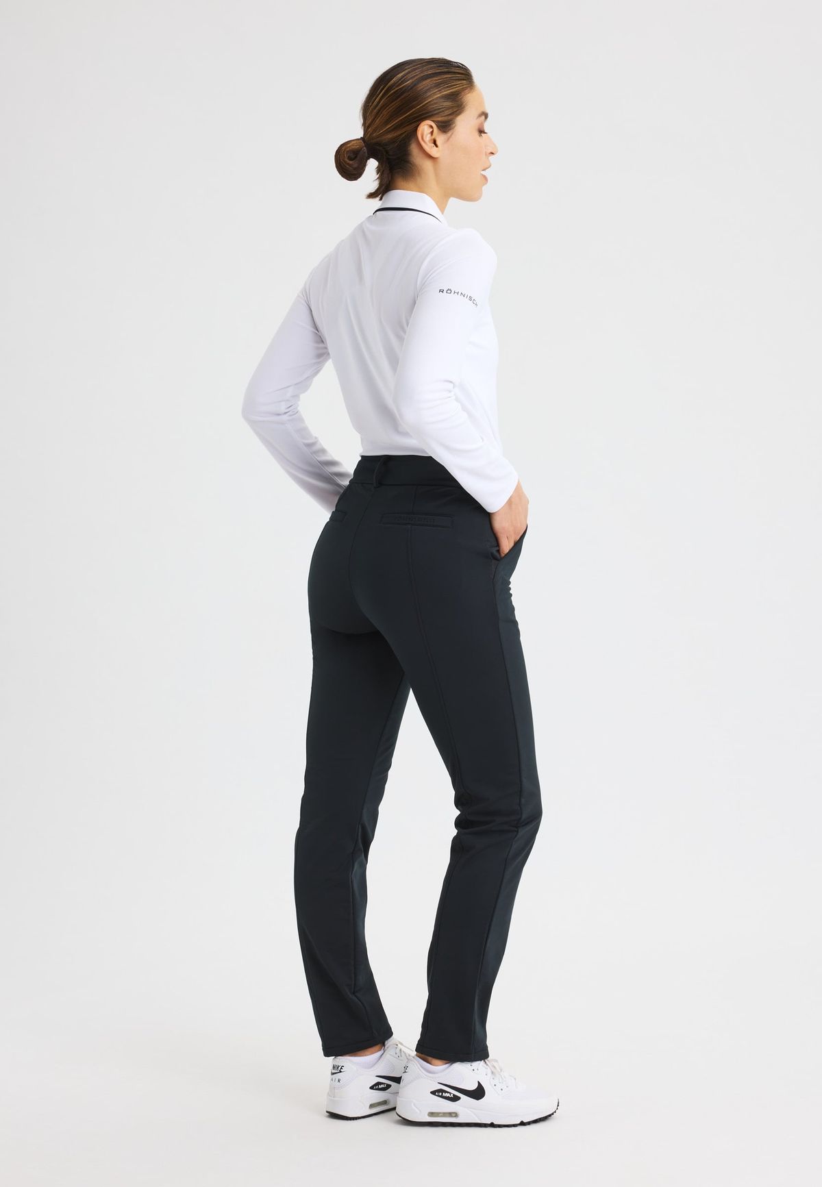 Thermal Stretch Pull on Pants, Black