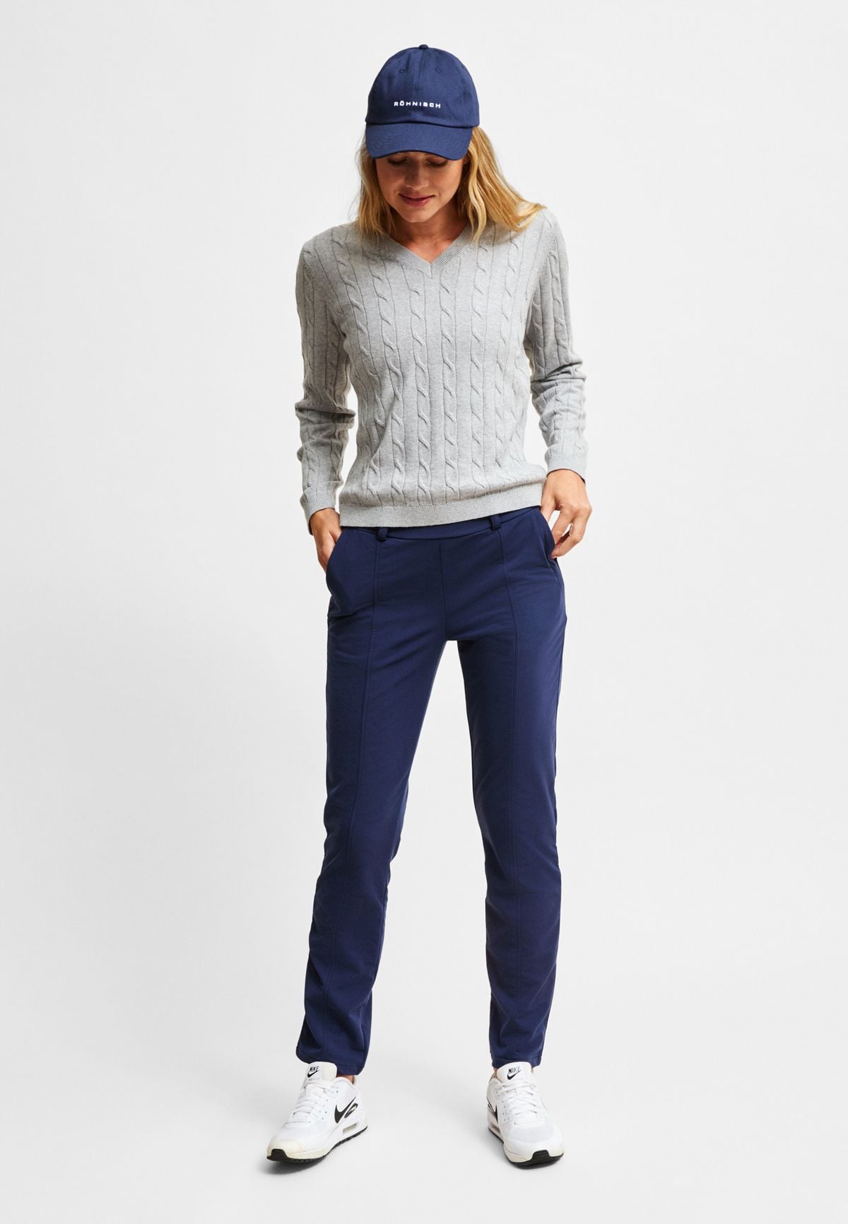 Thermal Stretch Pull on Pants, Navy