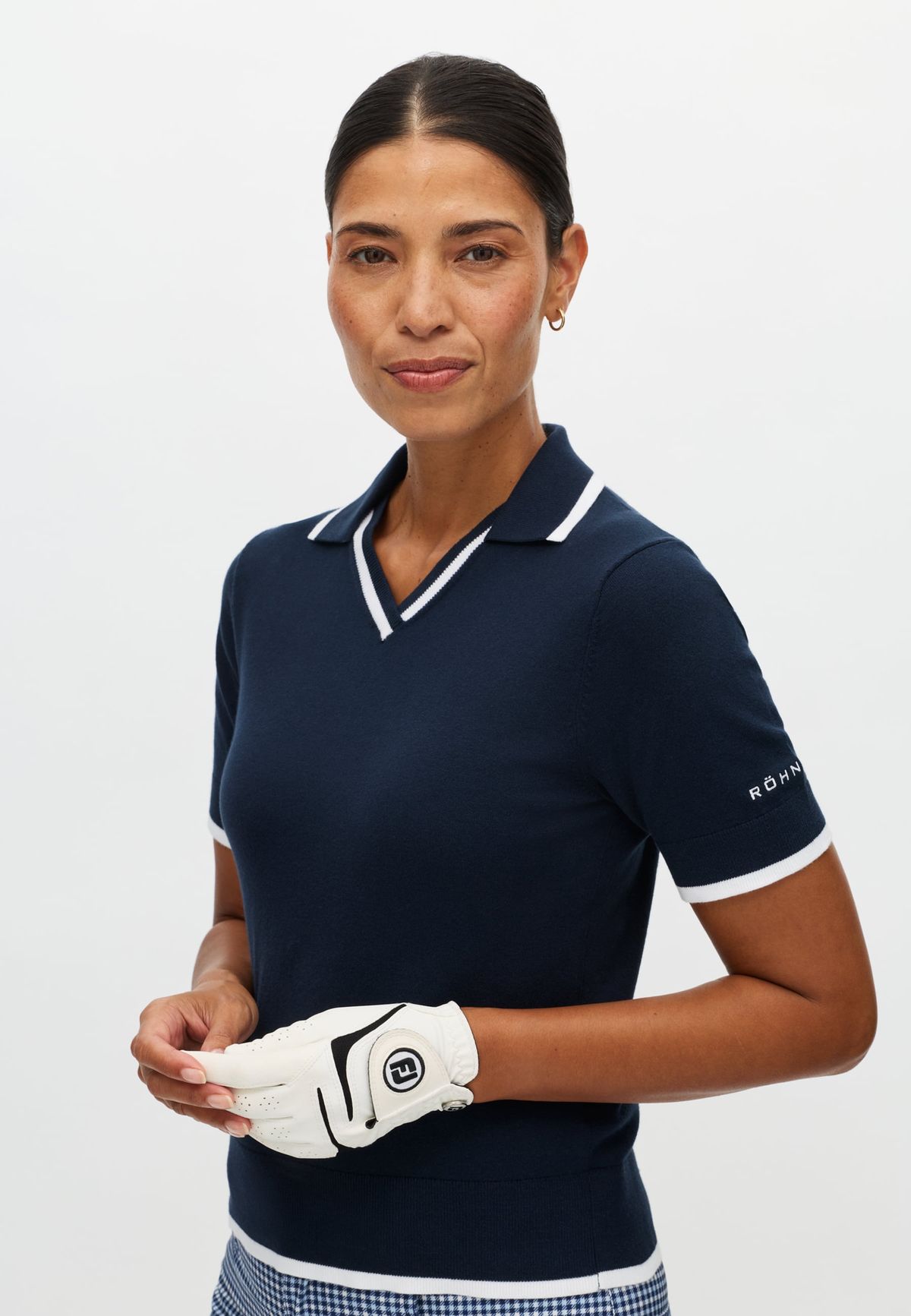 Swing Knitted Poloshirt, Navy