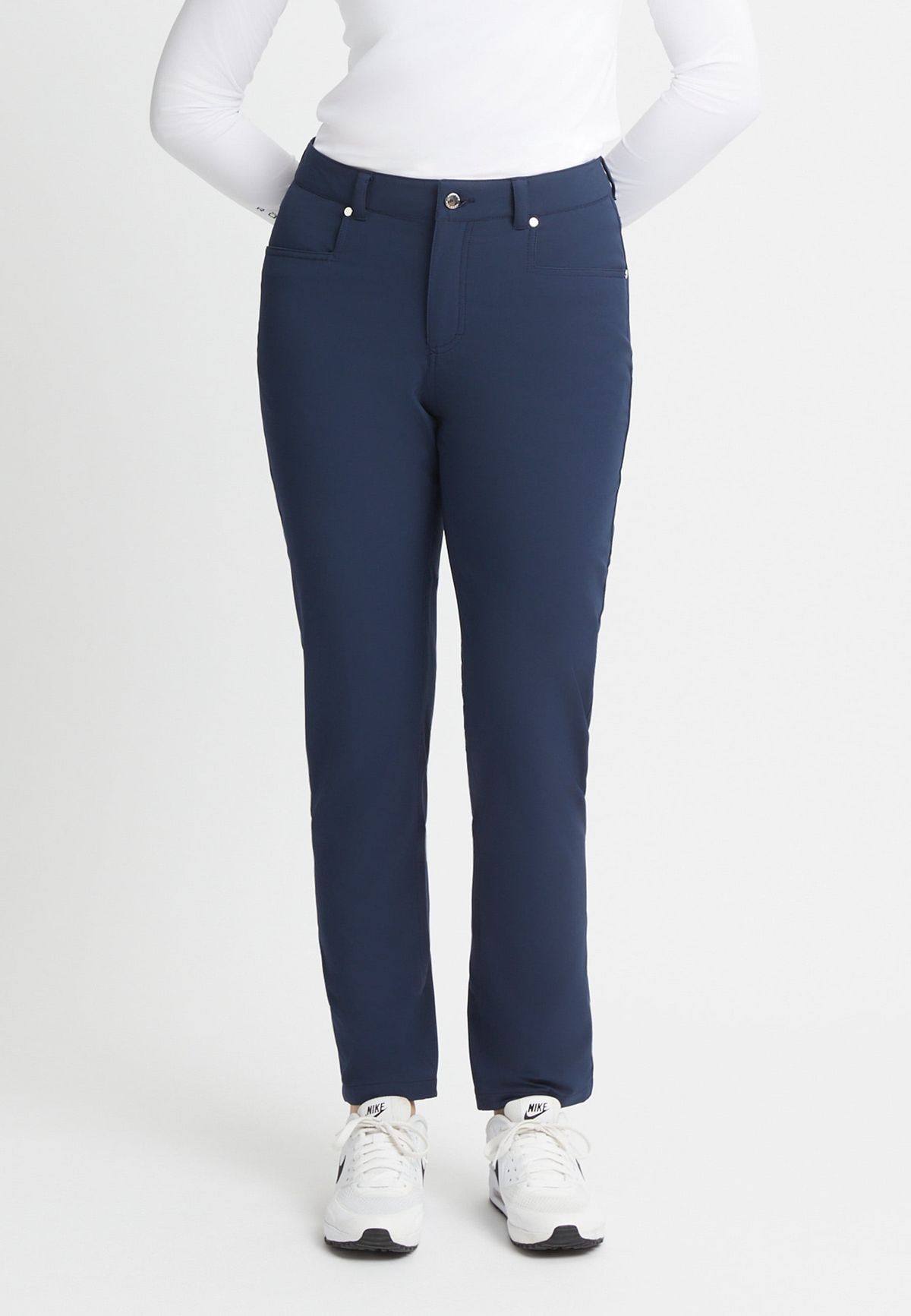 Chie Brushed Pant 32, Navy