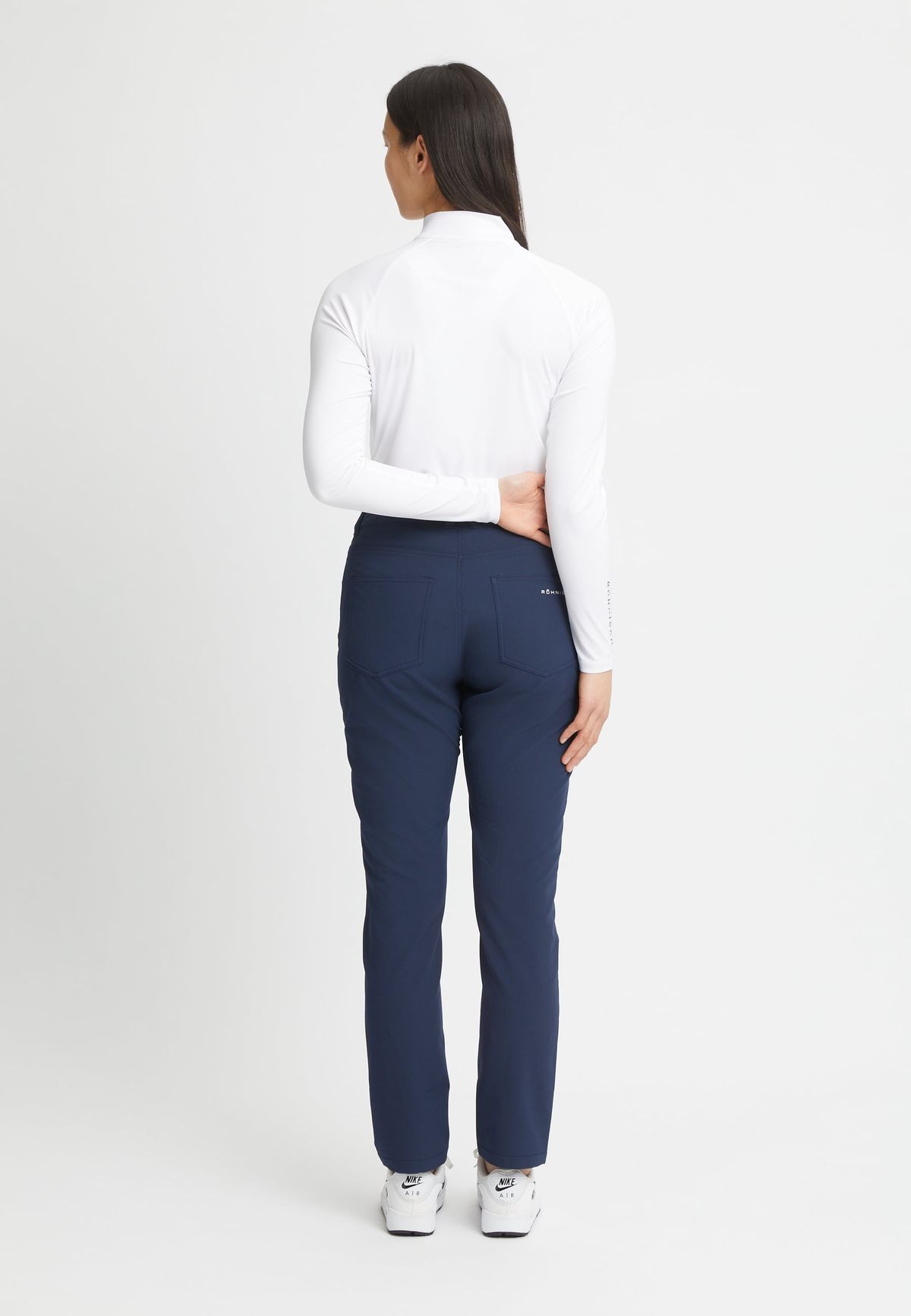 Chie Brushed Pant 32, Navy
