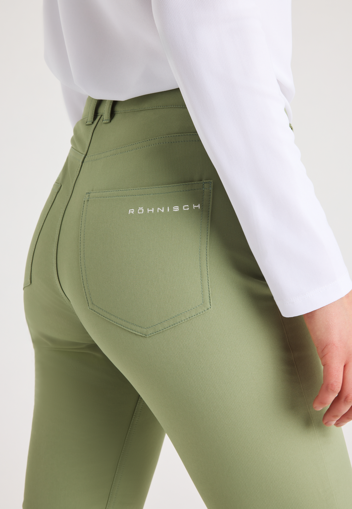 Chie Brushed Pant 32, Sage Green