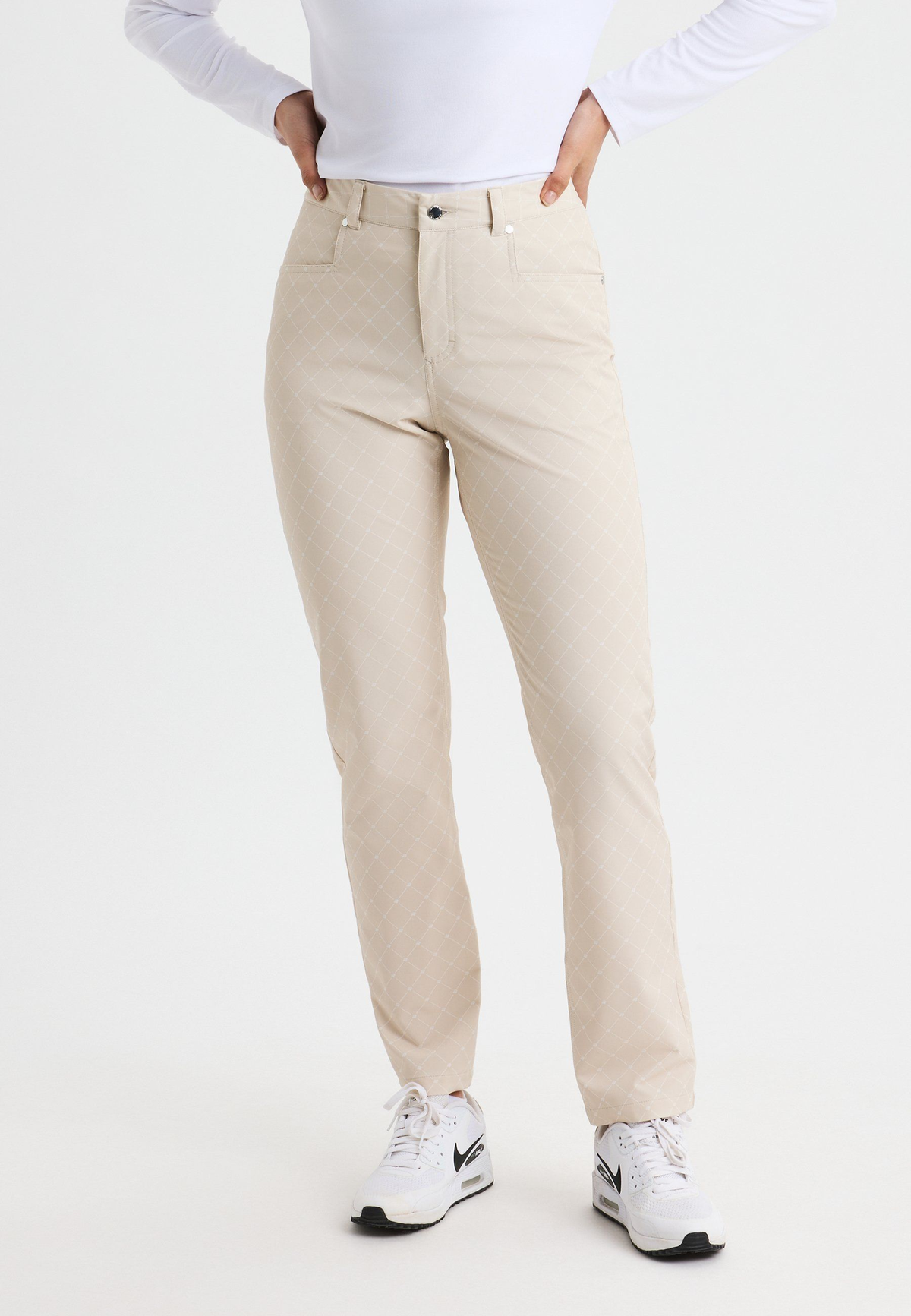 Chie Brushed Pant 32, Micro R Check Oat