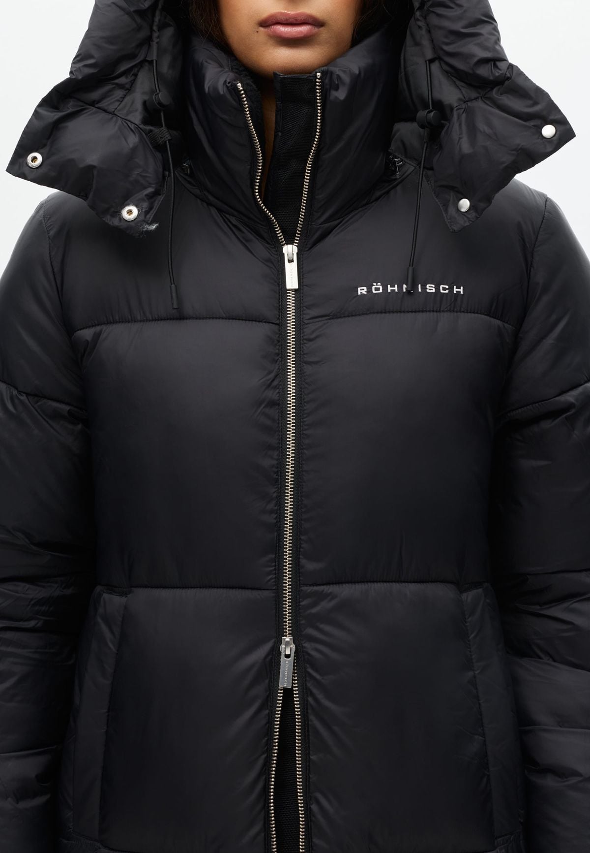 City Padded Coat, Black