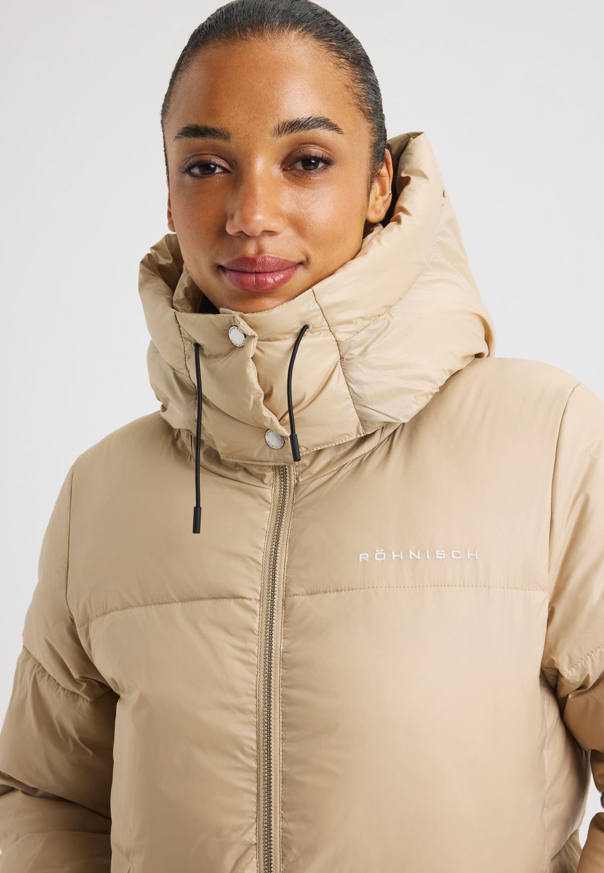 City Padded Coat, Hummus