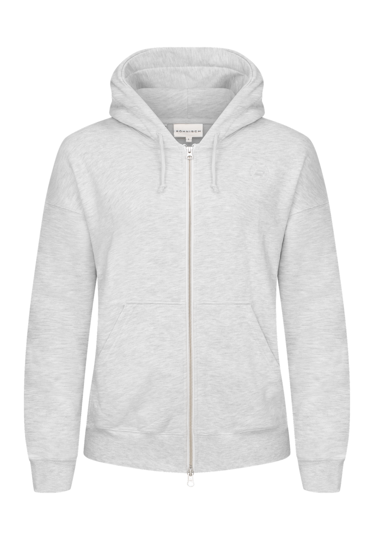 Champ Zip Hoodie, Grey Melange