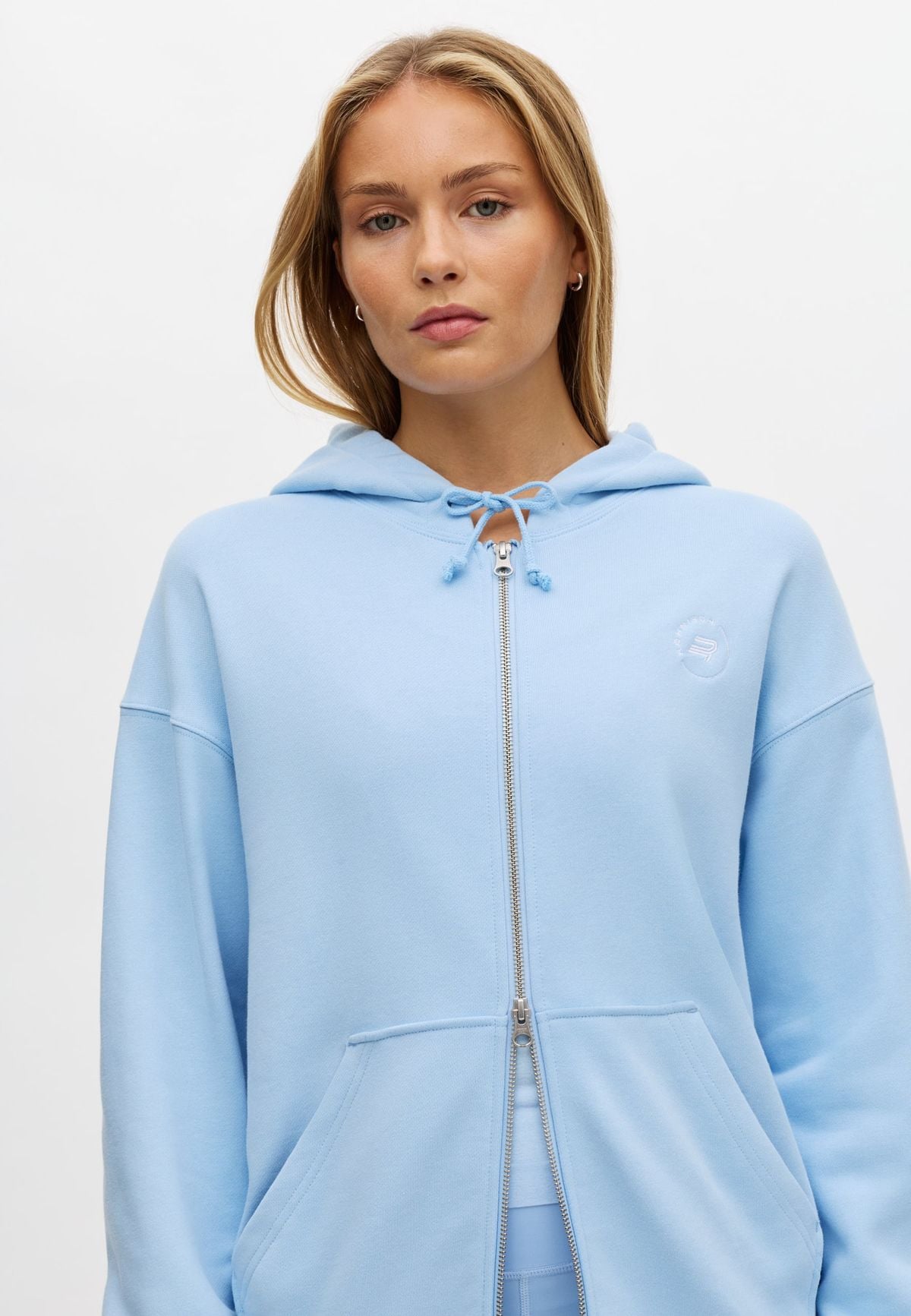 Champ Zip Hoodie, Chambray Blue
