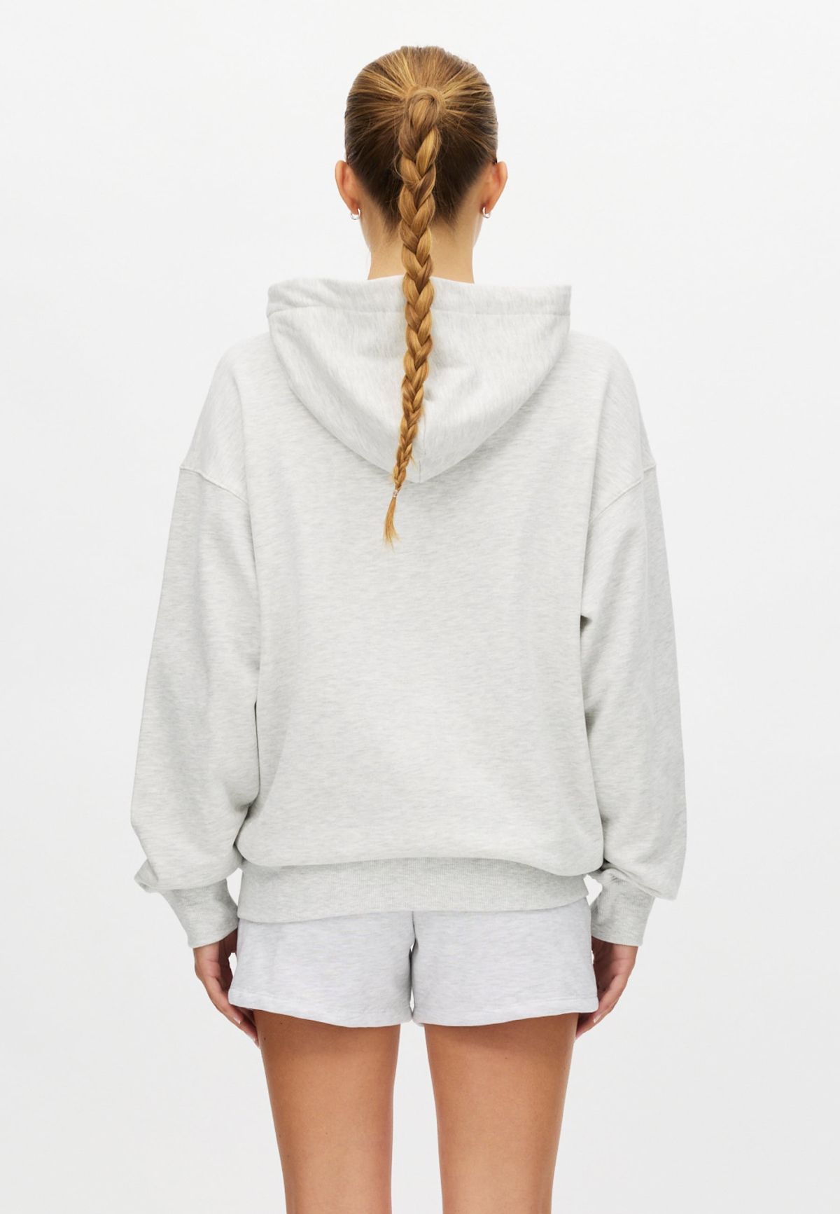 Champ Zip Hoodie, Grey Melange
