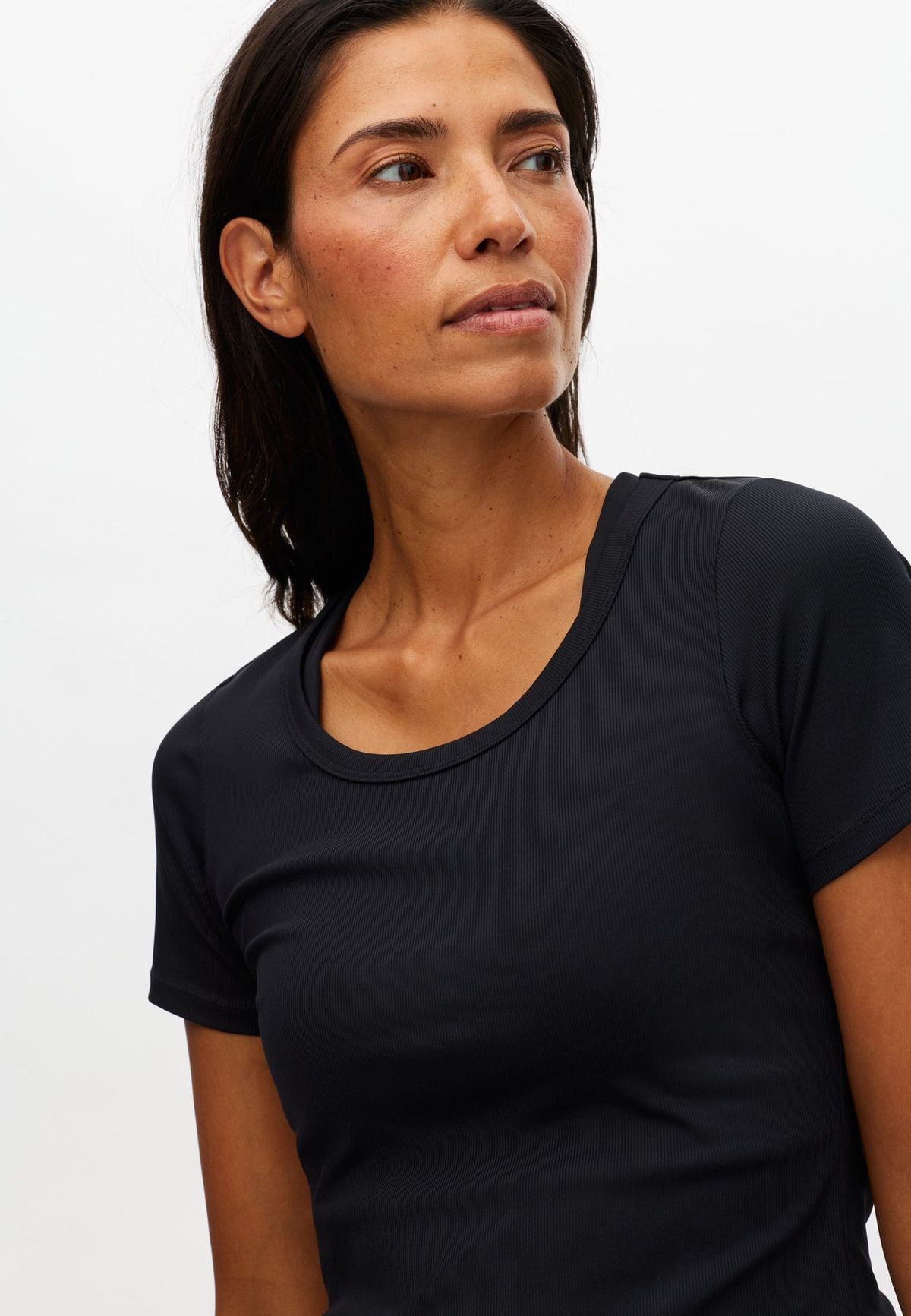 Rib Drymotion Tee, Black