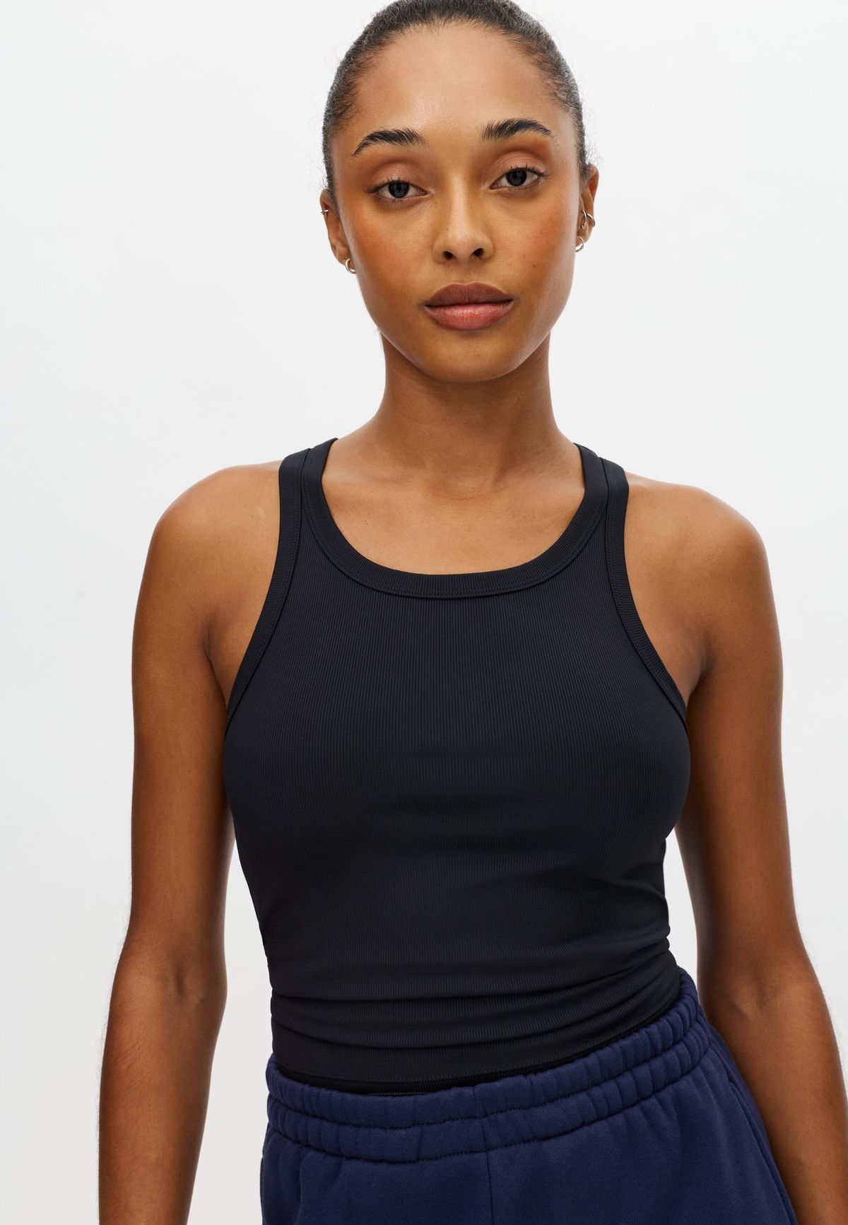 Rib Drymotion Singlet, Black