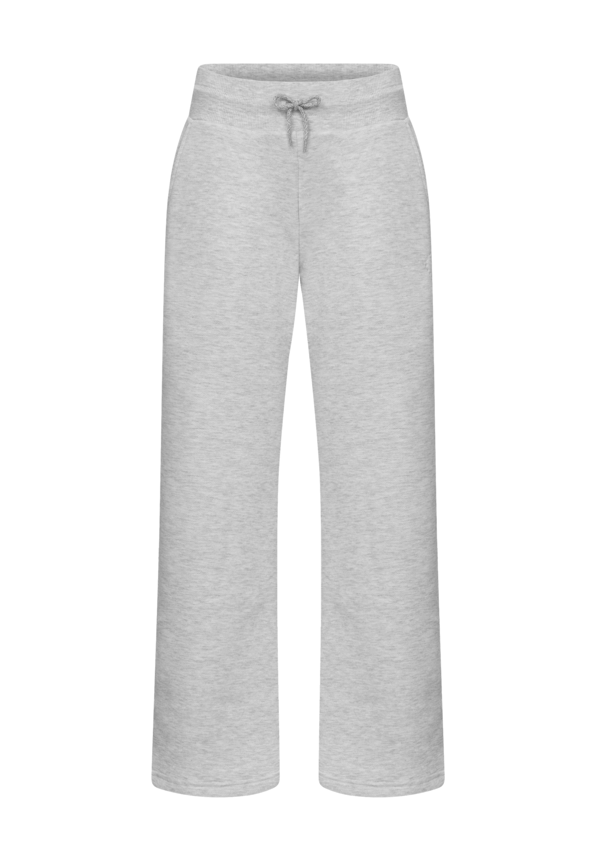 Base Sweat Wide Pants, Light Grey Melange