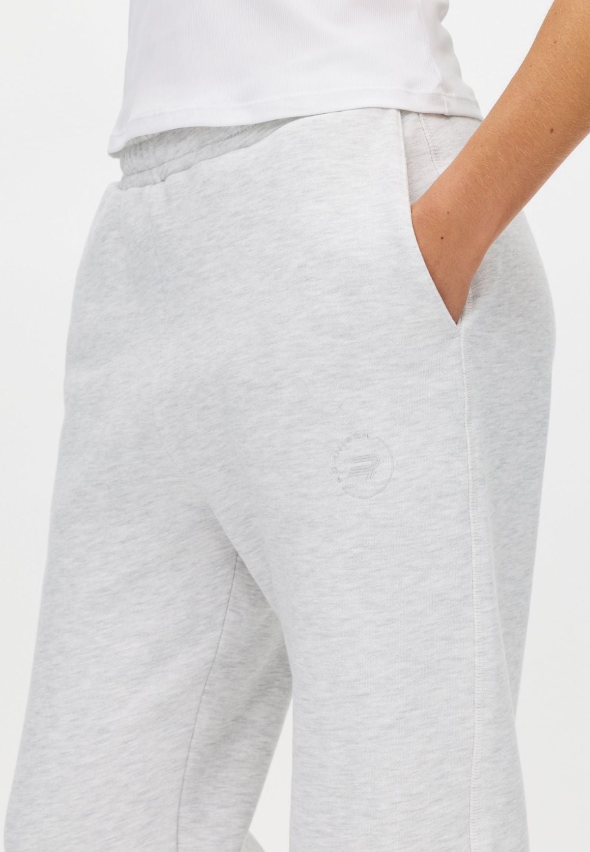 Base Sweatpants, Light Grey Melange