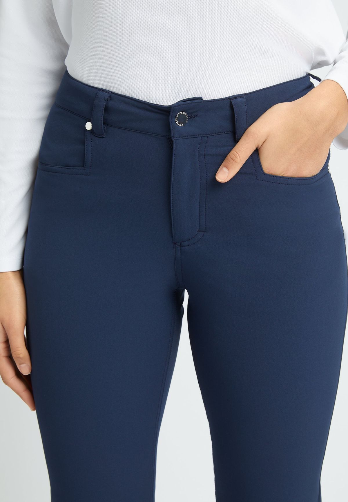 Chie Brushed Pant 30, Navy