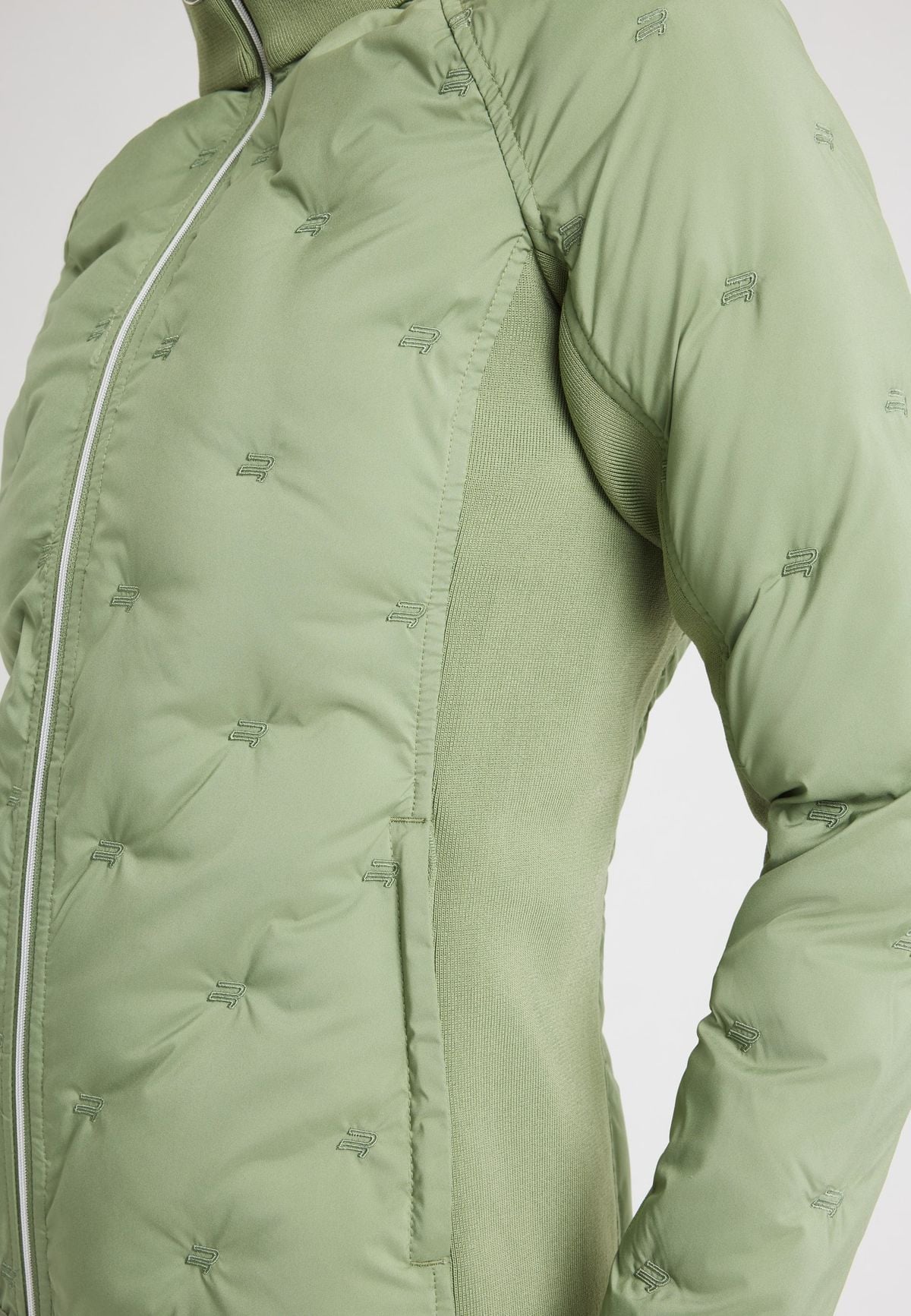 Padded Windbreaker Jacket, Sage Green