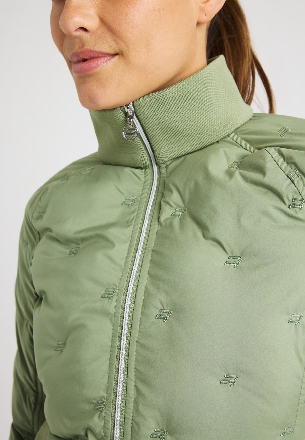 Padded Windbreaker Jacket, Sage Green