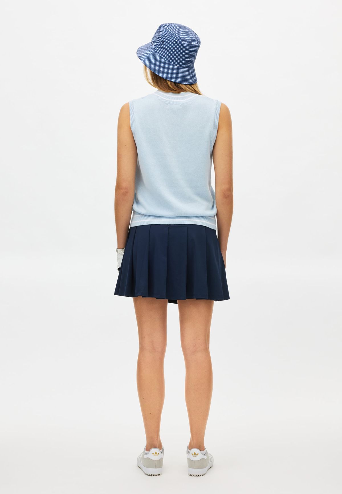 Cotton Cable Vest, Skyway
