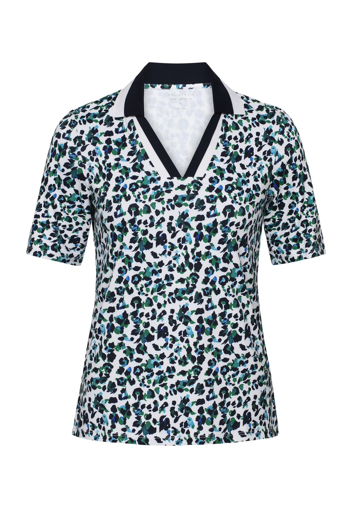 Essential Poloshirt, Leo Blue/Green