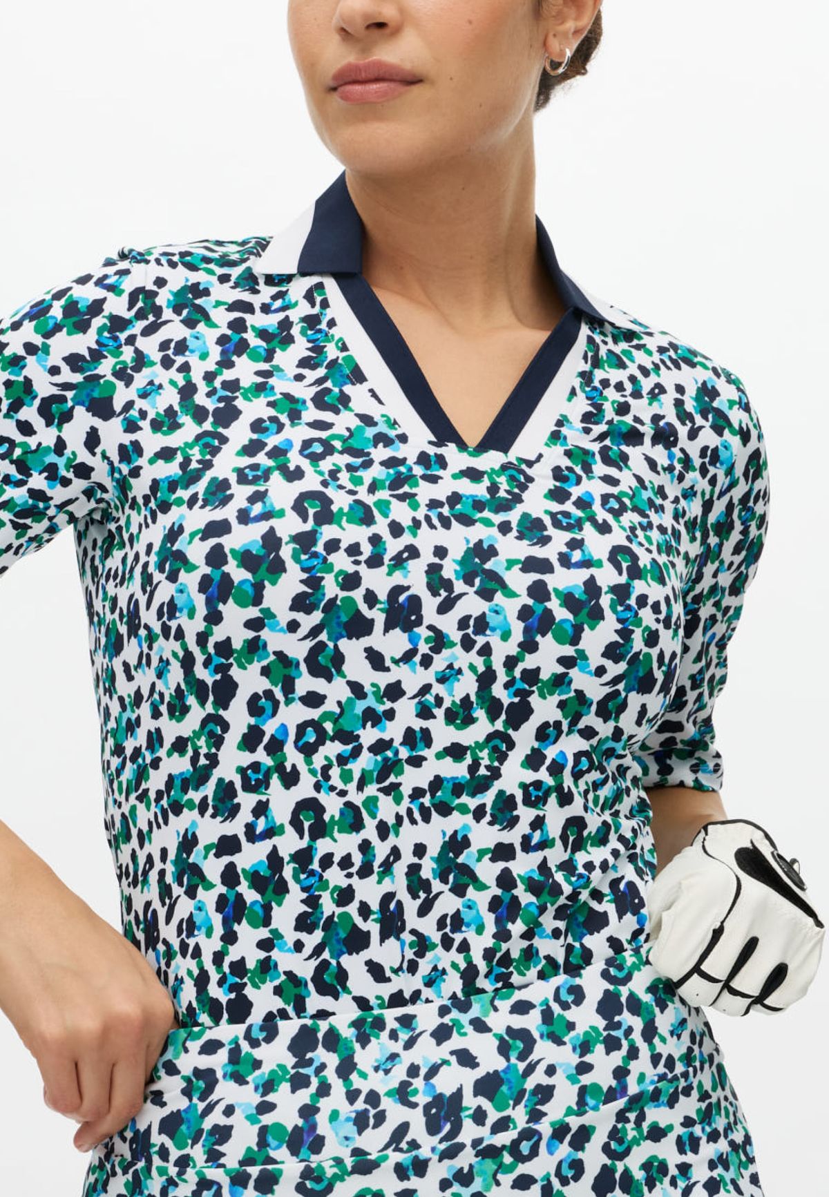 Essential Poloshirt, Leo Blue/Green