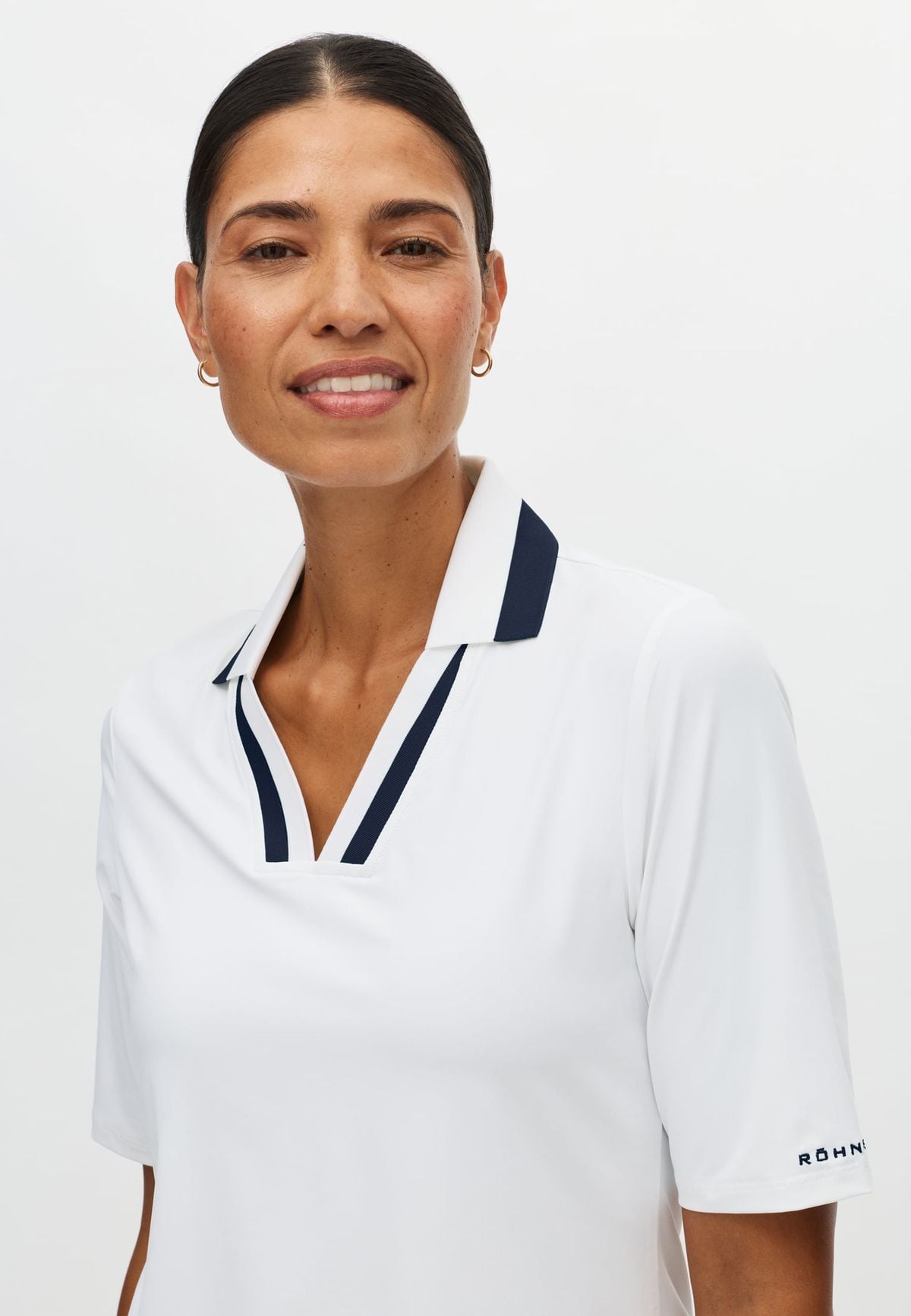 Essential Poloshirt, White/Navy