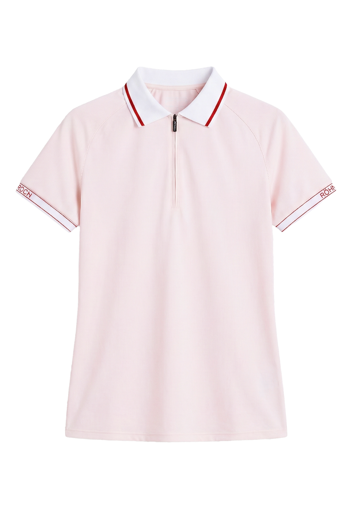 Rib Poloshirt, Cradle Pink