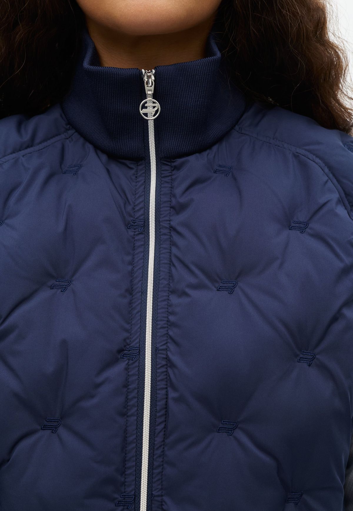 Padded Windbreaker Vest, Navy