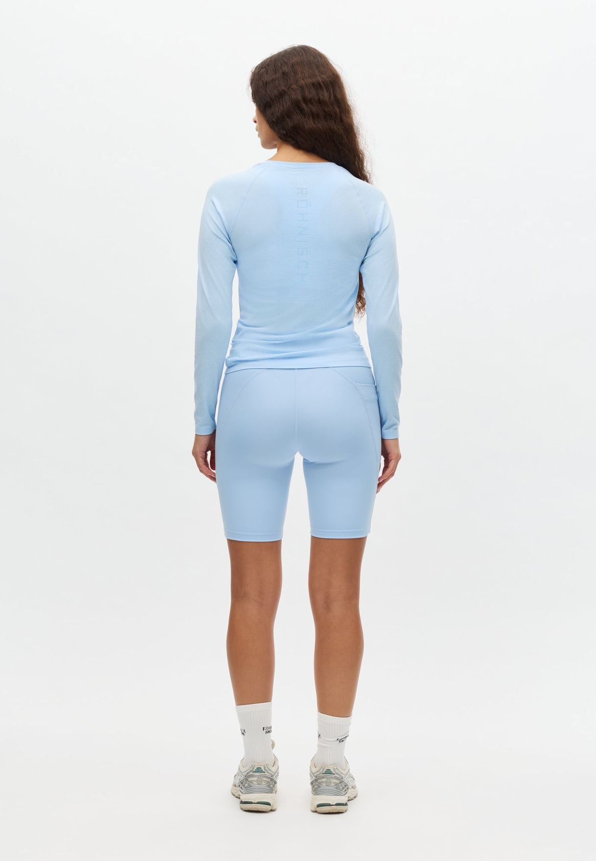 Seamless Flex Long Sleeve, Chambray Blue
