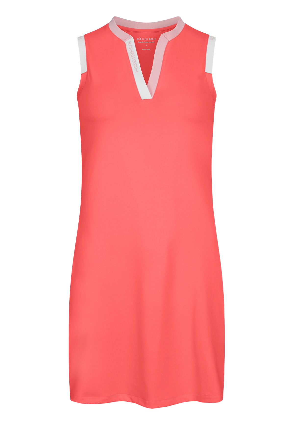 Abby Sleeveless Dress, Neon Pink