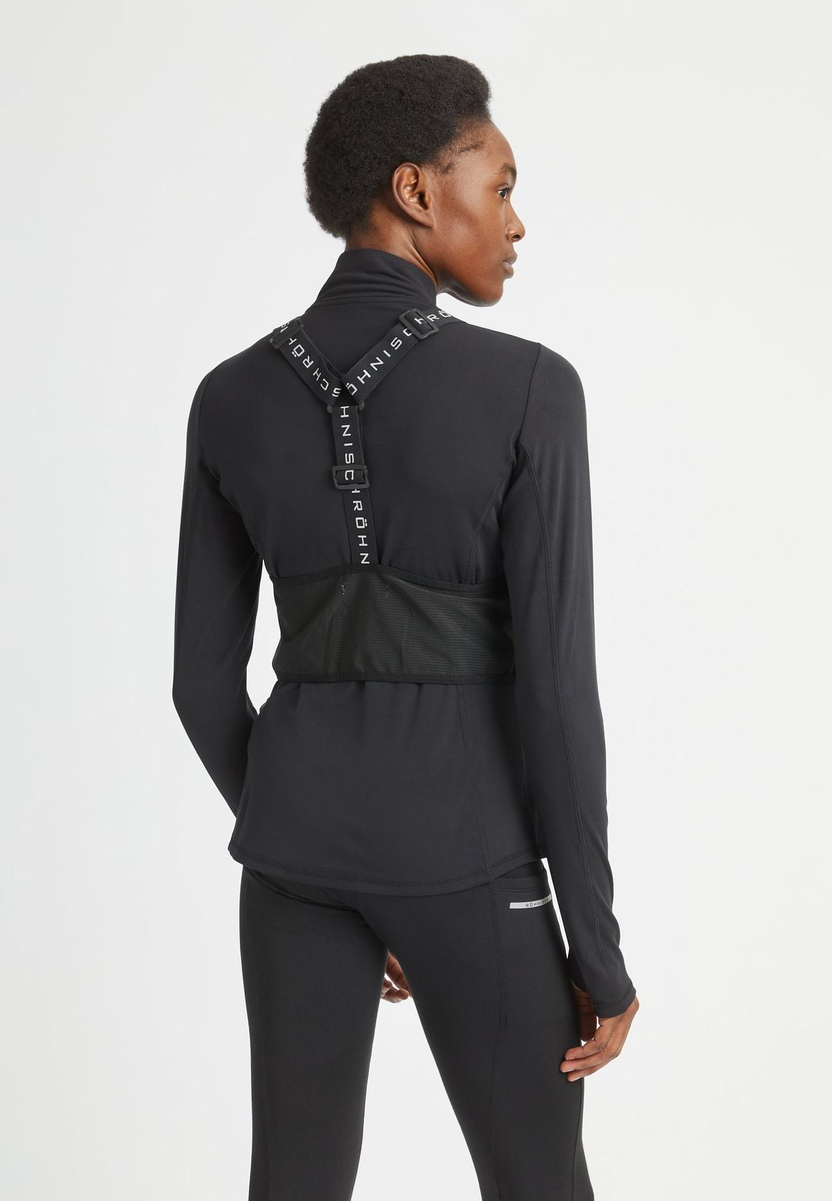 Glow Running Vest, Black