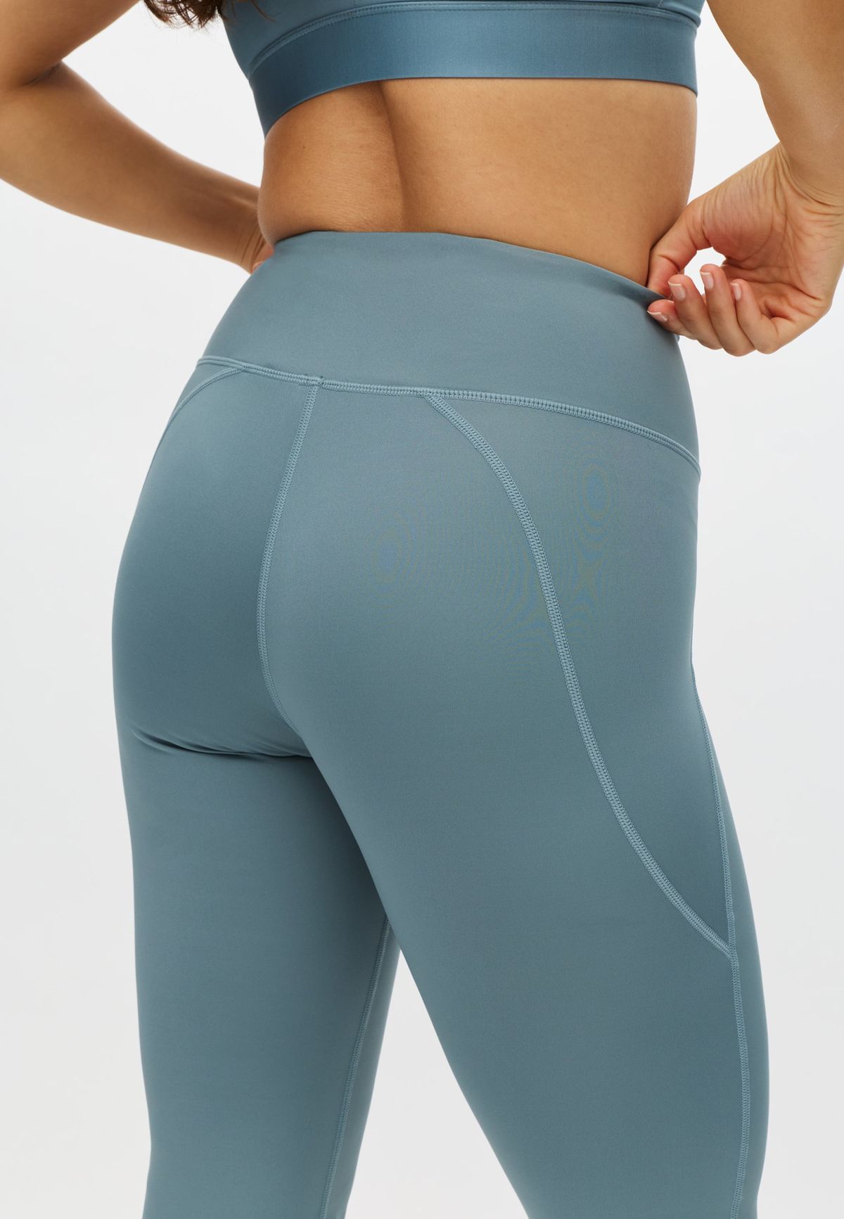 Flattering High Waist Pants, Stormy Sea
