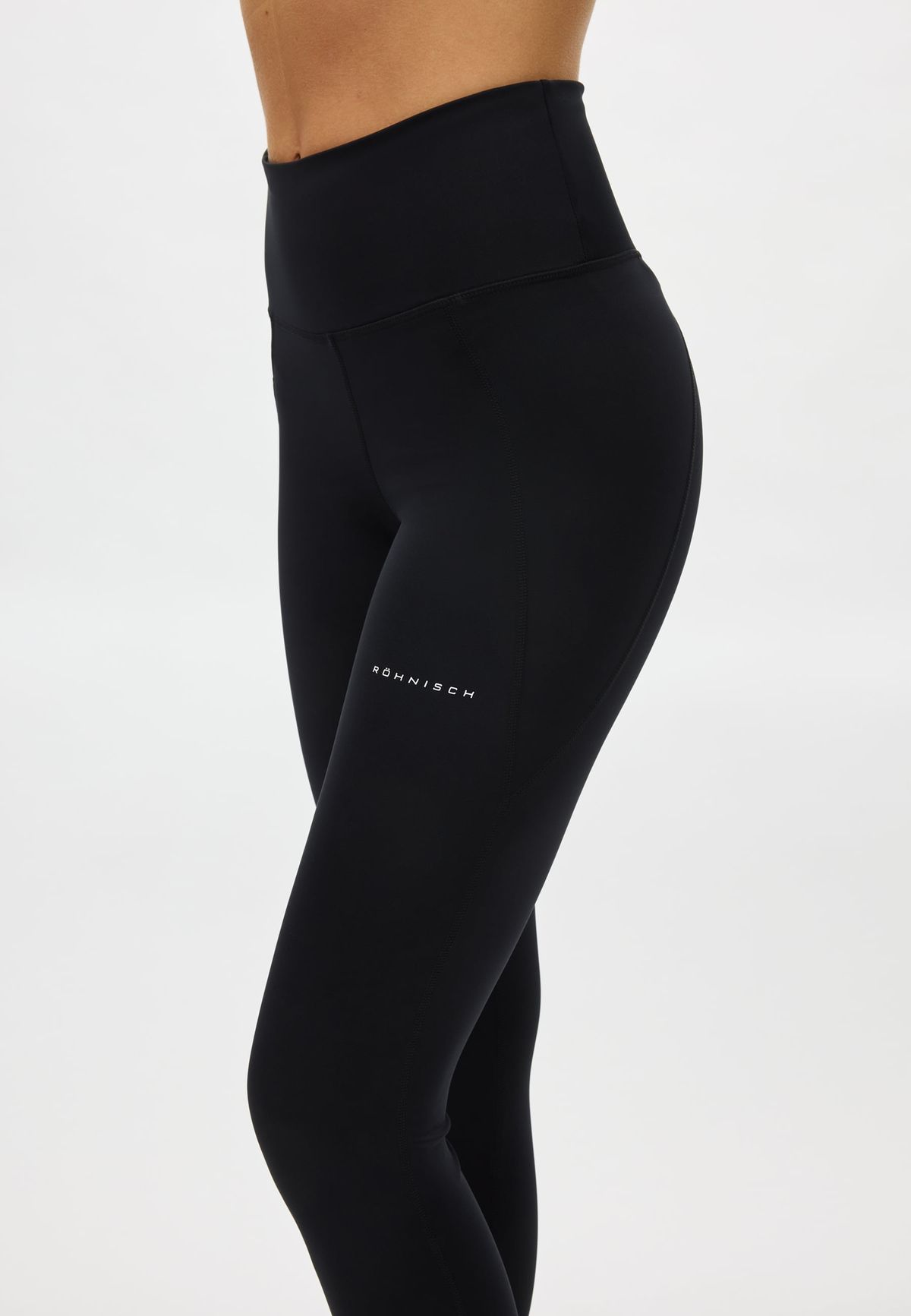 Flattering High Waist 7/8 Tights, Black