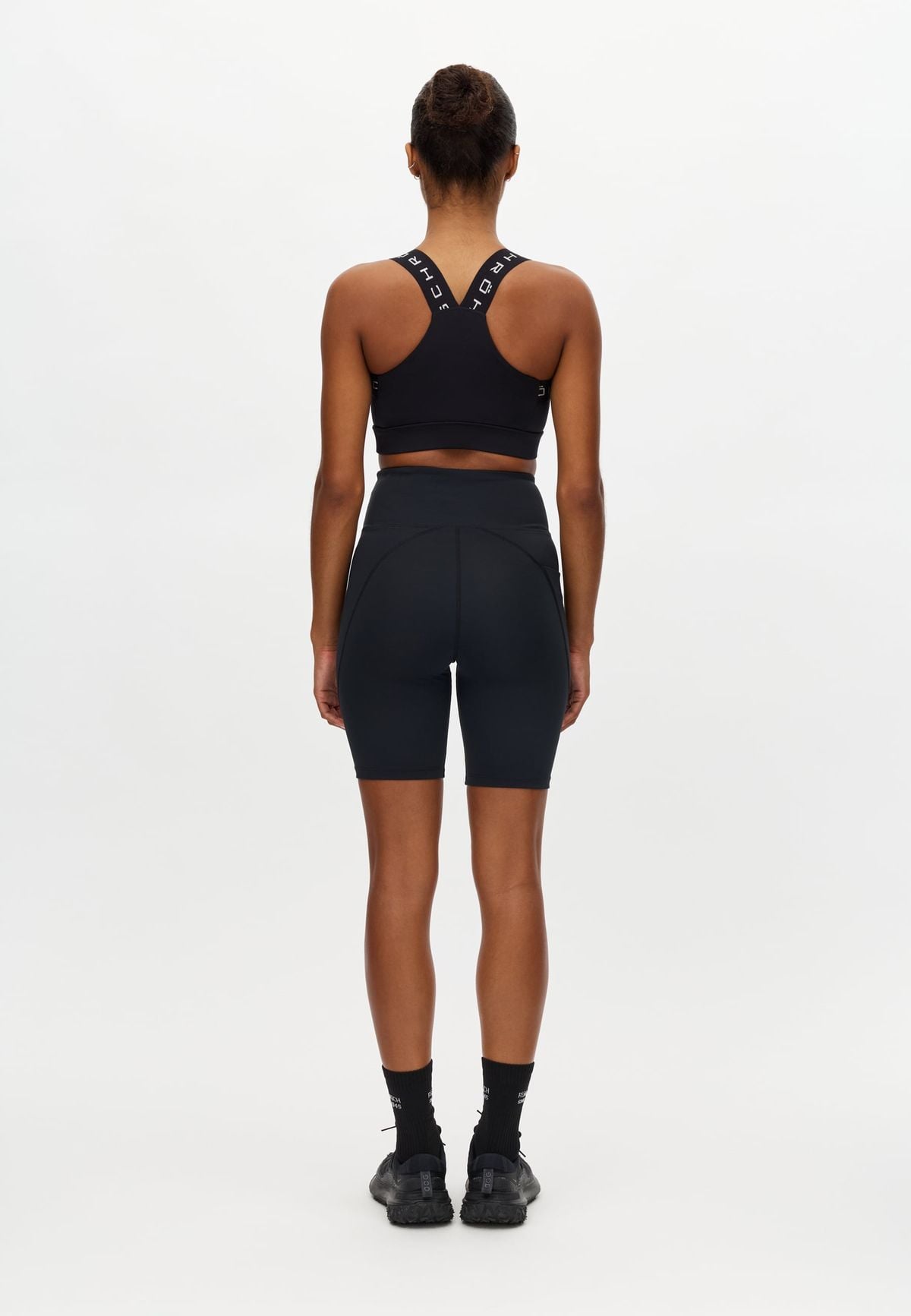 Flattering High Waist Bike Tights, Black
