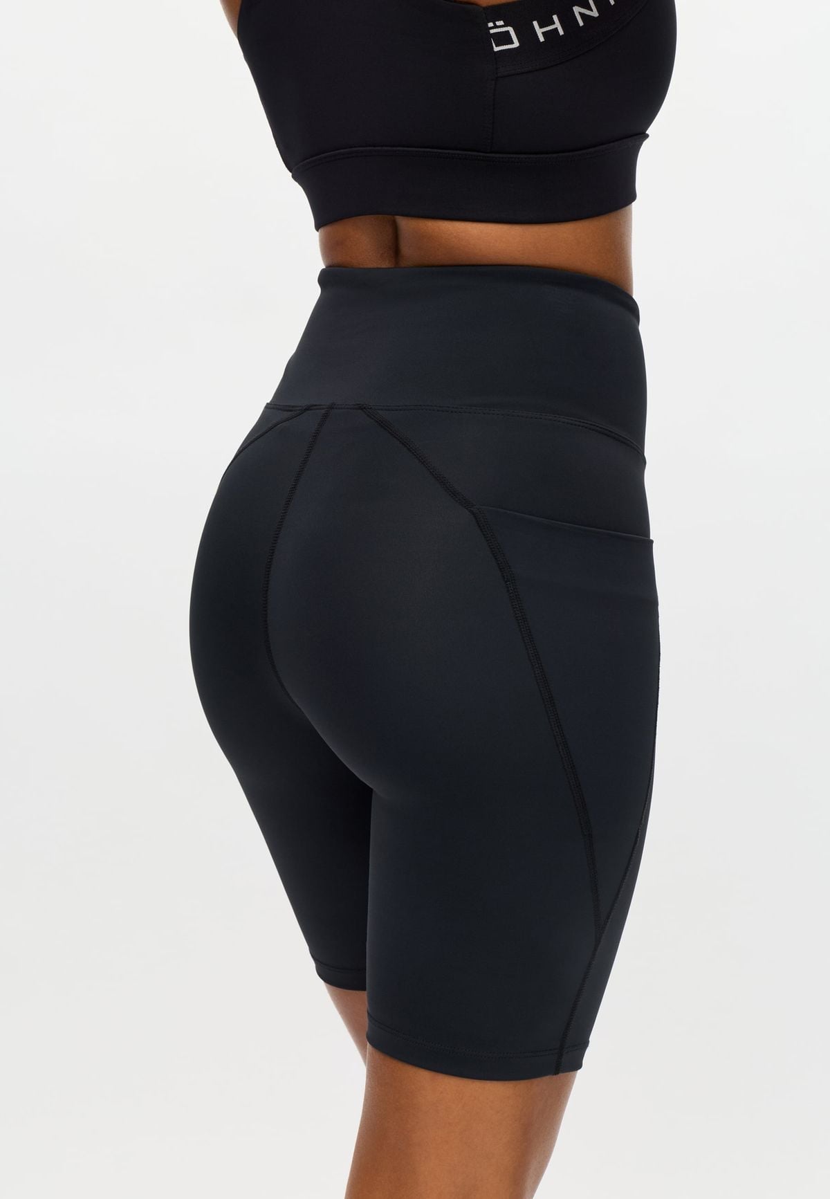 Flattering High Waist Bike Tights, Black