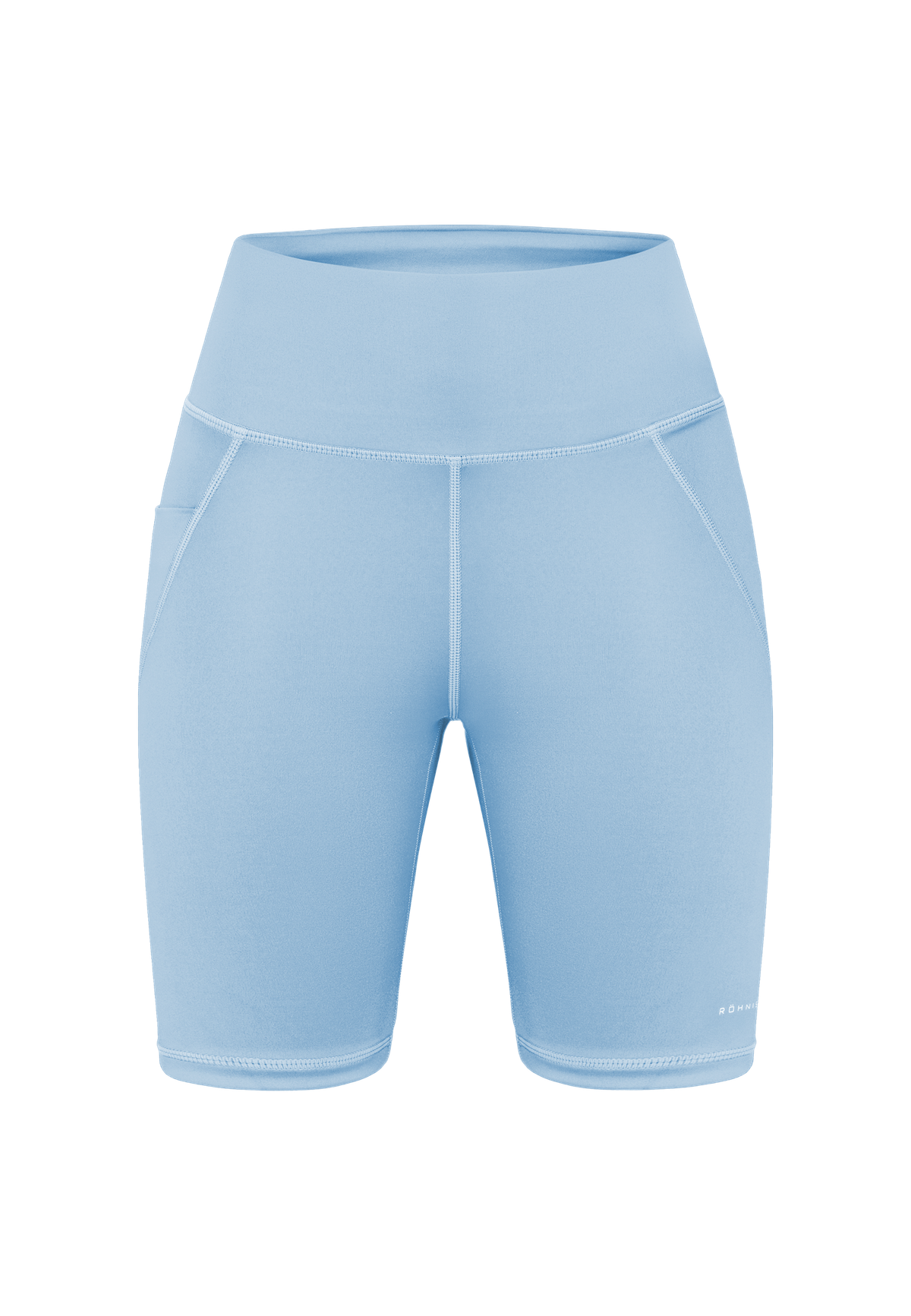 Flattering High Waist Bike Tights, Chambray Blue