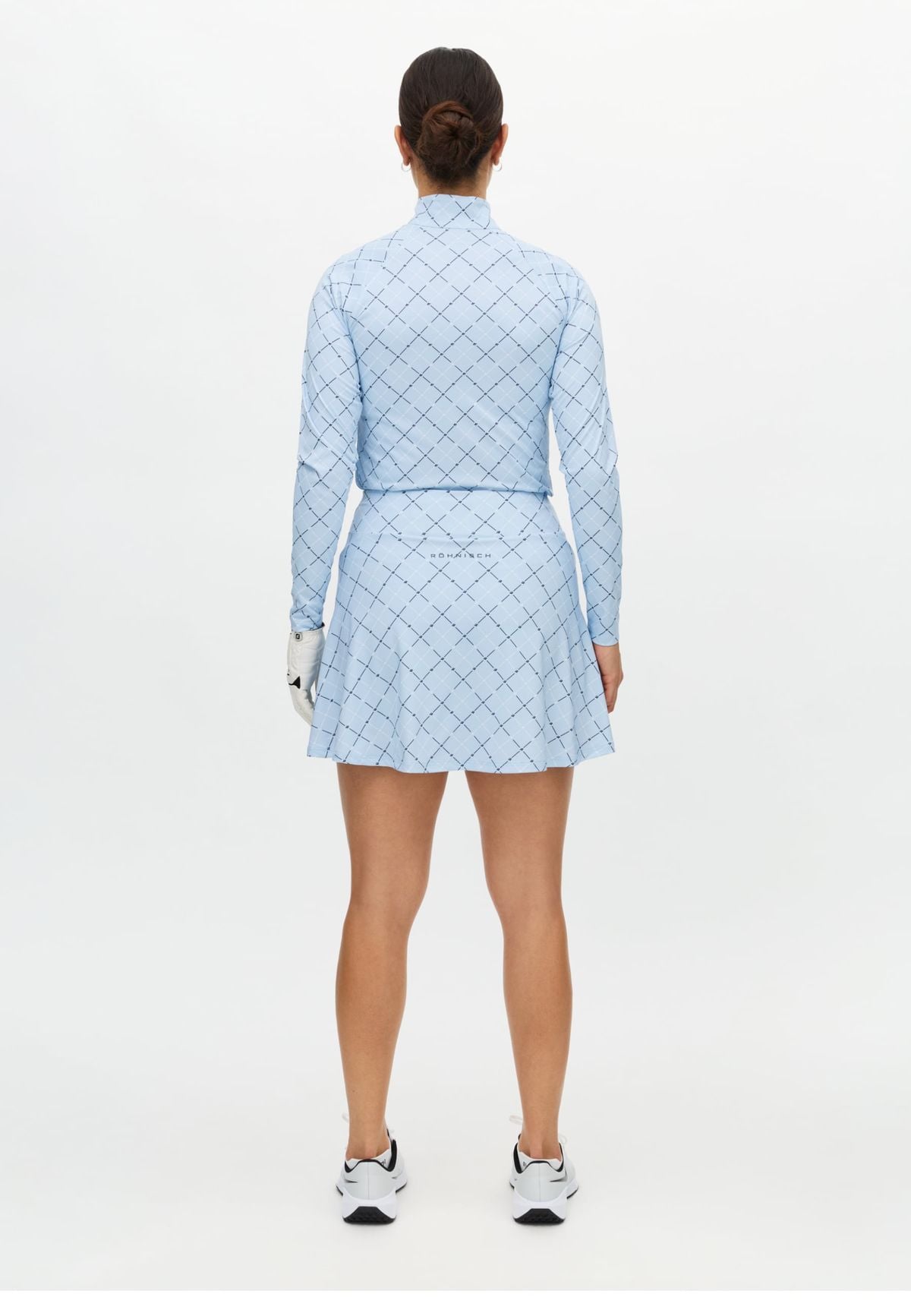 Addy Long Sleeve, Micro R Check Skyway
