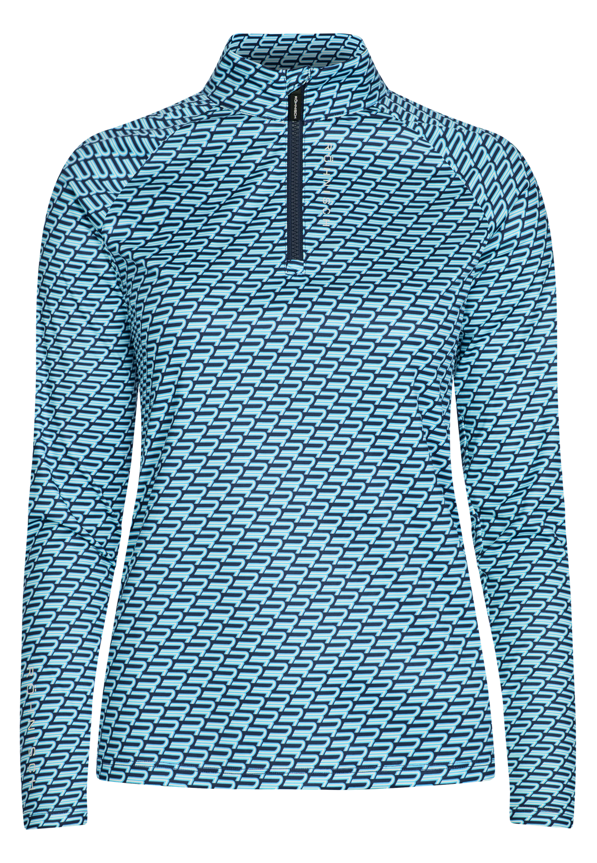 Addy Long Sleeve, Capri Blue Retro R Mono