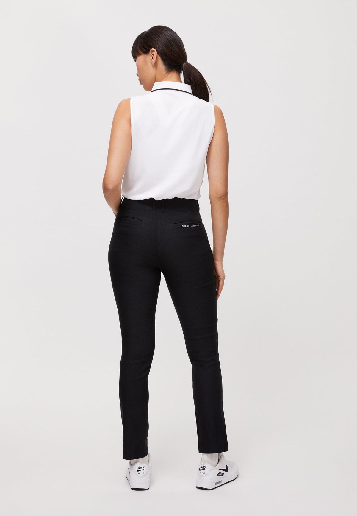 Miriam Sleeveless Poloshirt, White
